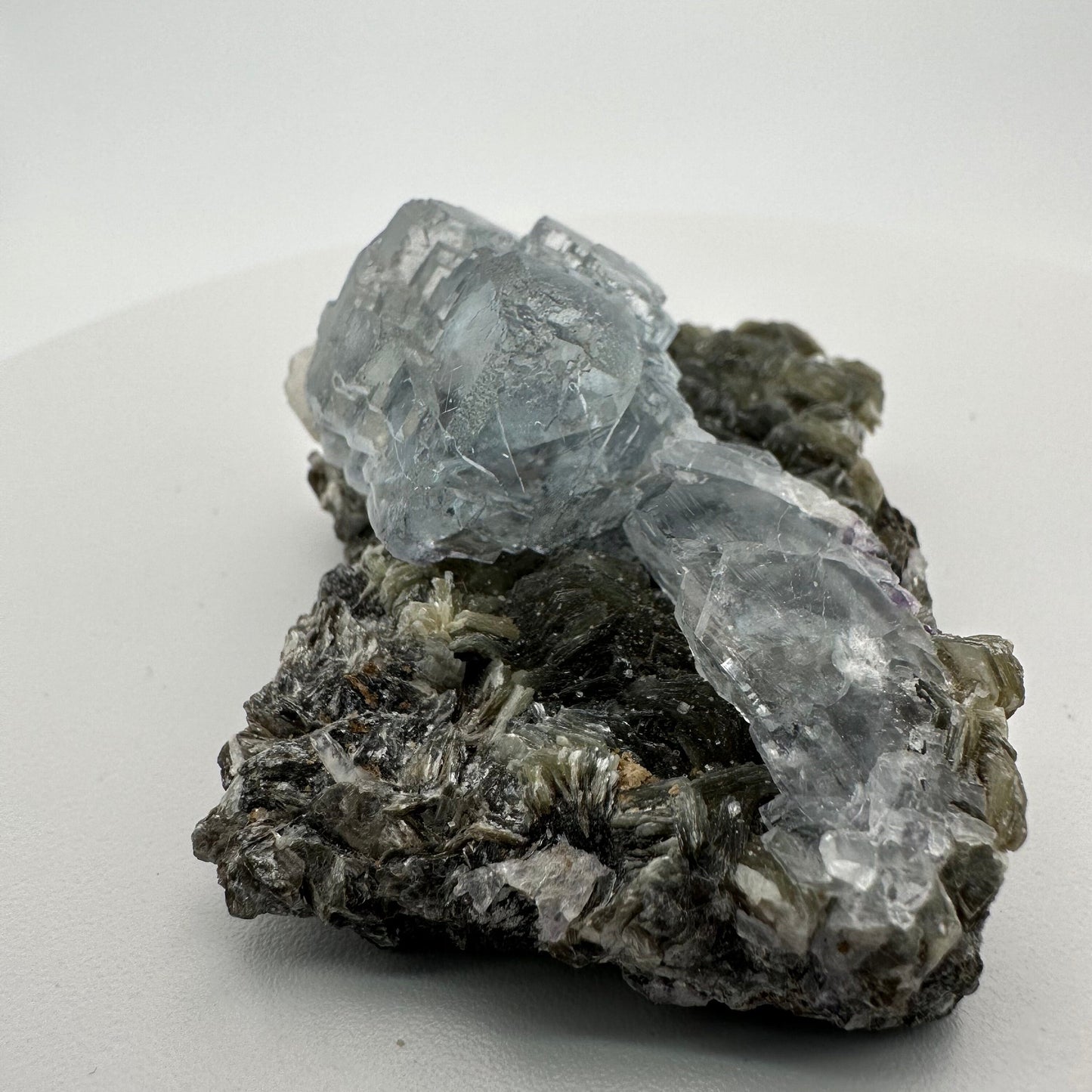 Pretty Rainbow Yaogangxian Blue Fluorite Specimen