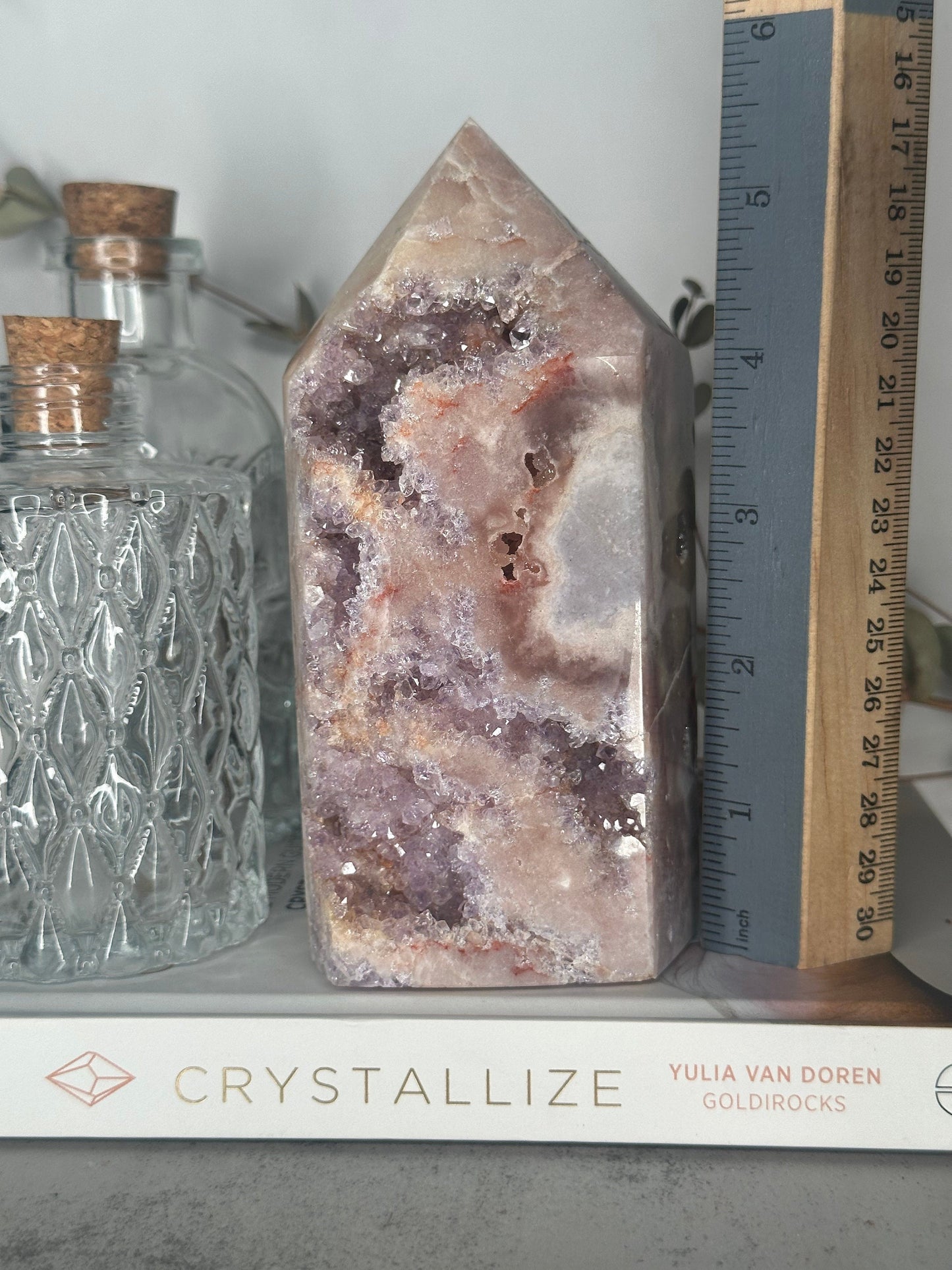 Extra Large | Pink Amethyst Tower | High-Quality | Genuine | Druzy | Tall | Crystal Tower | Big