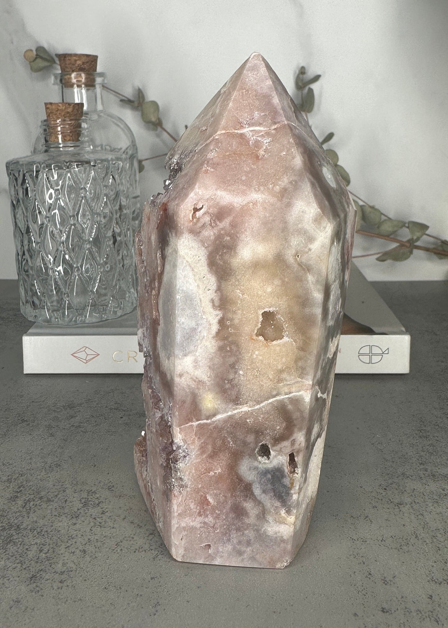Extra Large | Pink Amethyst Tower | High-Quality | Genuine | Druzy | Tall | Crystal Tower | Big