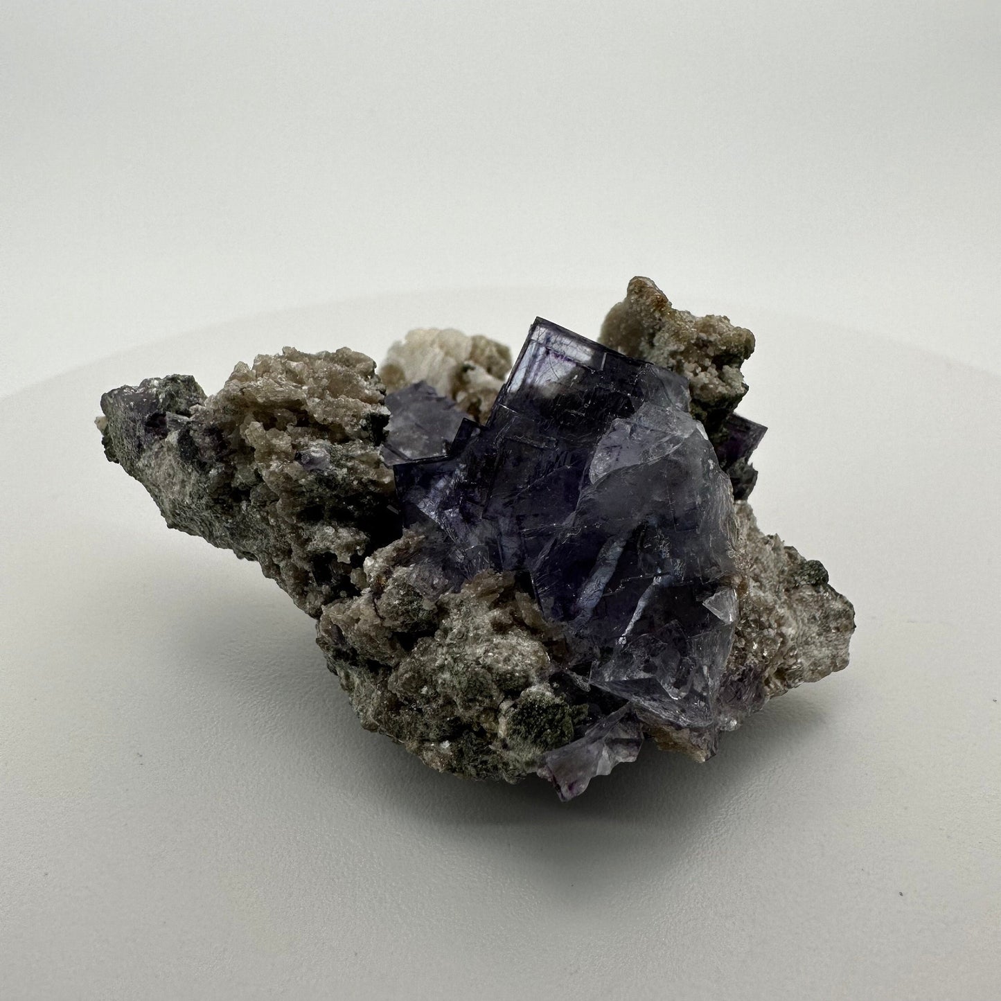 Amazing Yaogangxian/YGX Fluorite Specimen High-Quality Genuine Purple Cluster With Color Zoning