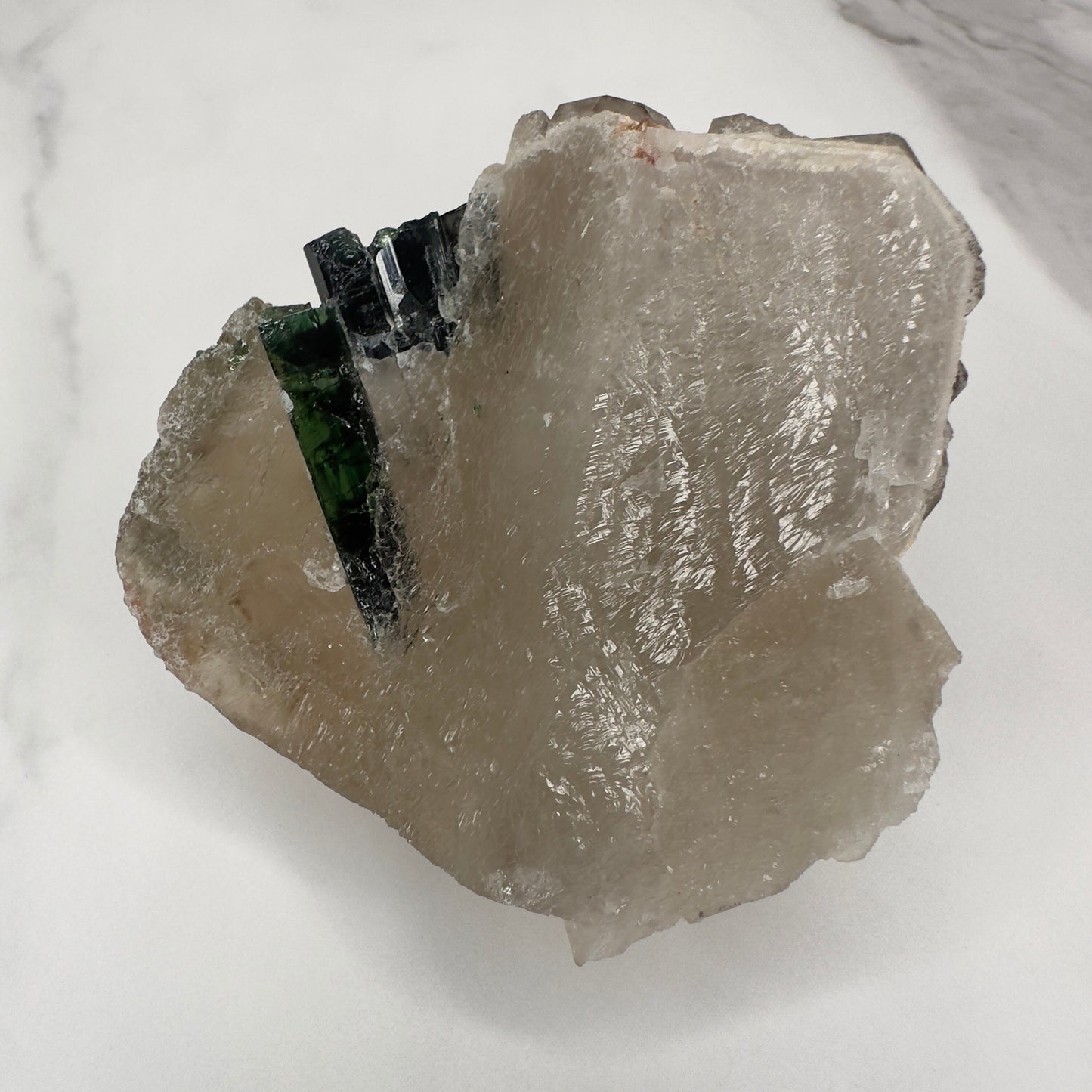 Spectacular Elestial Quartz With Tourmaline From Brazil | Tucson Gem Show Exclusive