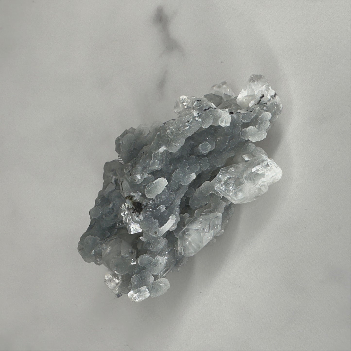 Beautiful Grey/Blue Apophyllite Chalcedony Specimen From India | Tucson Gem Show Exclusive