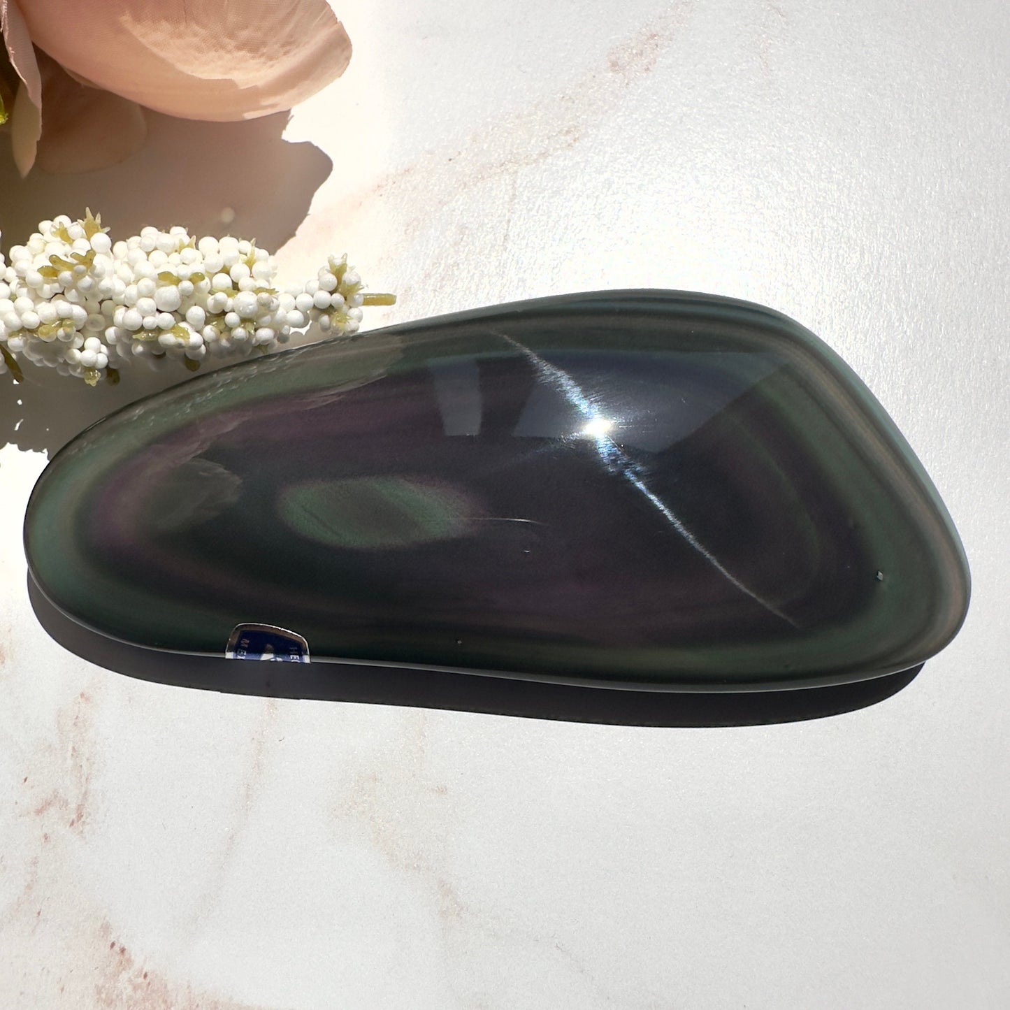 Rainbow Obsidian Freeform Super Dark & Flashy Multi-Color From Mexico | Tucson Gem Show Exclusive
