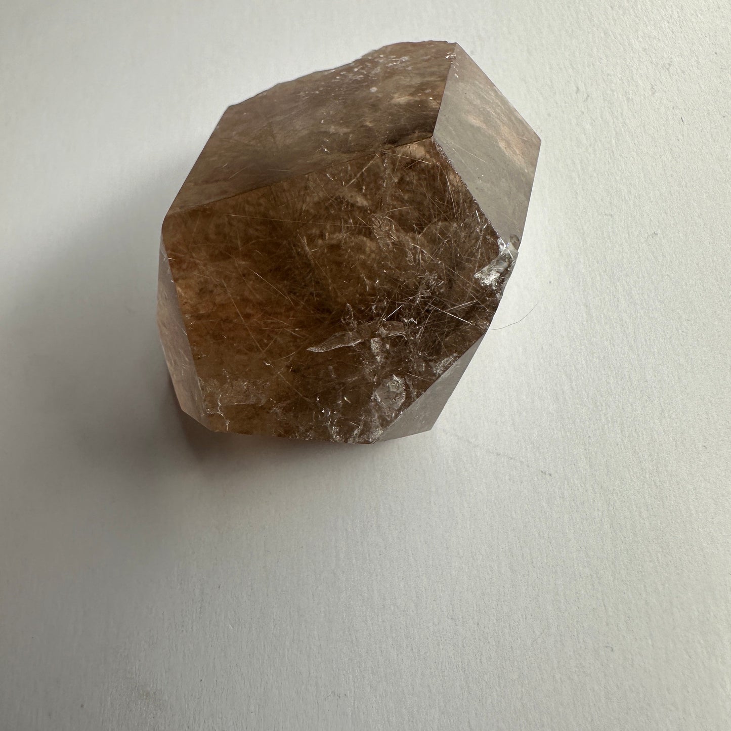 Captivating Rutile Smoky Quartz Freeform Point With Garden Inclusions From Brazil