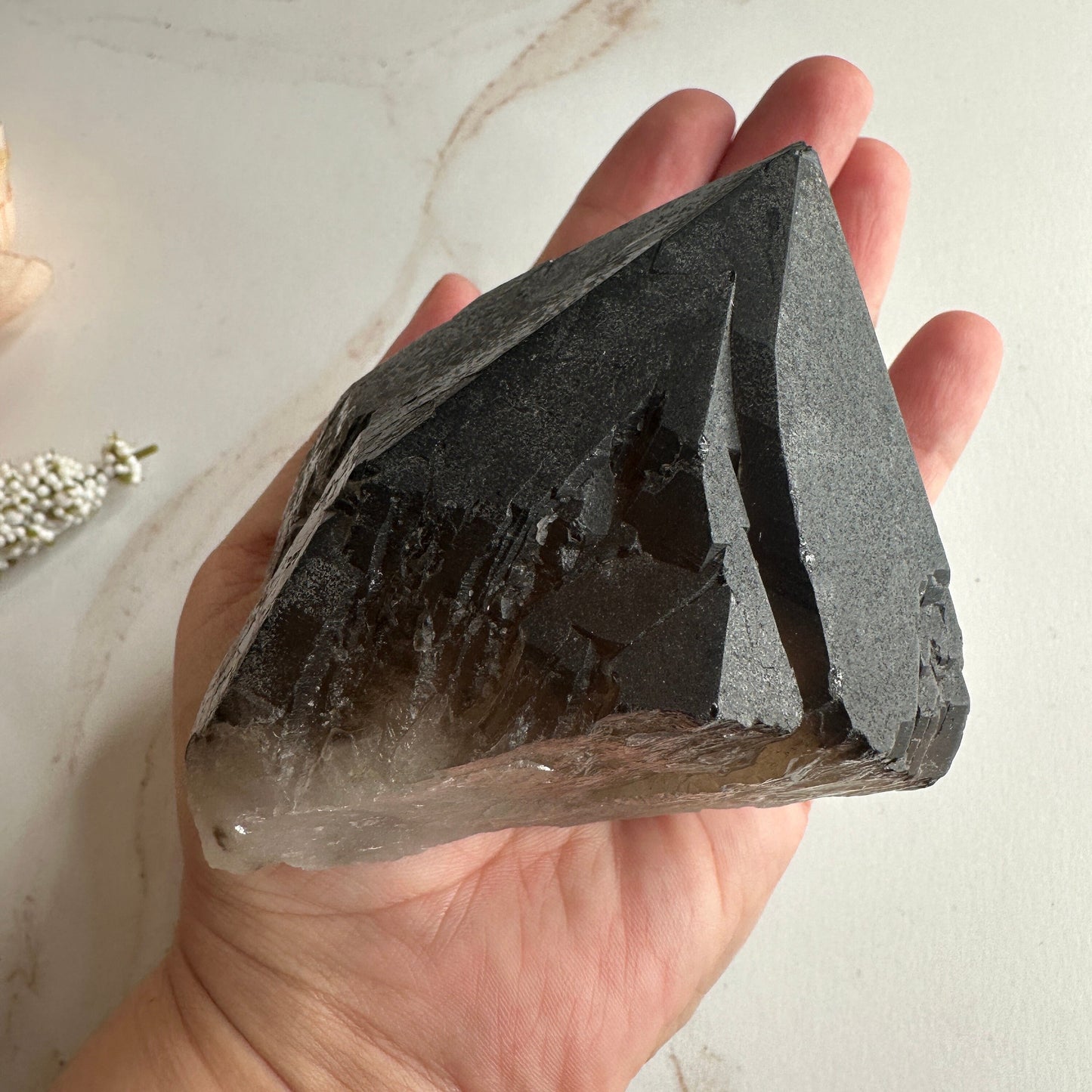 Raw Smoky Quartz Point From Brazil