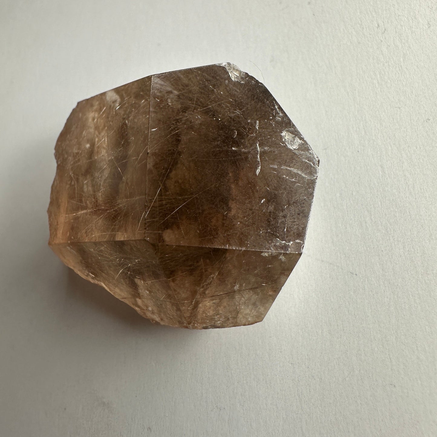 Captivating Rutile Smoky Quartz Freeform Point With Garden Inclusions From Brazil
