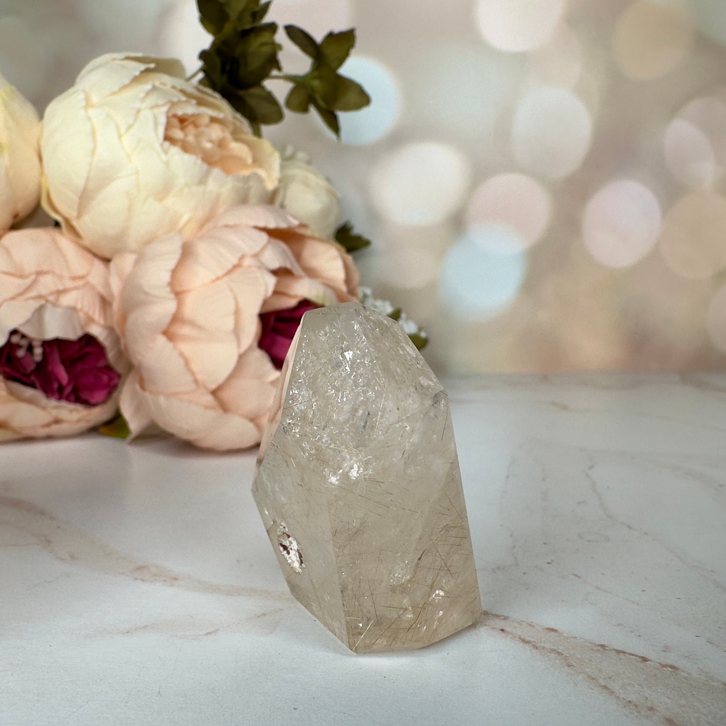 Stunning Rutile in Quartz Tower From Minas Gerais, Brazil