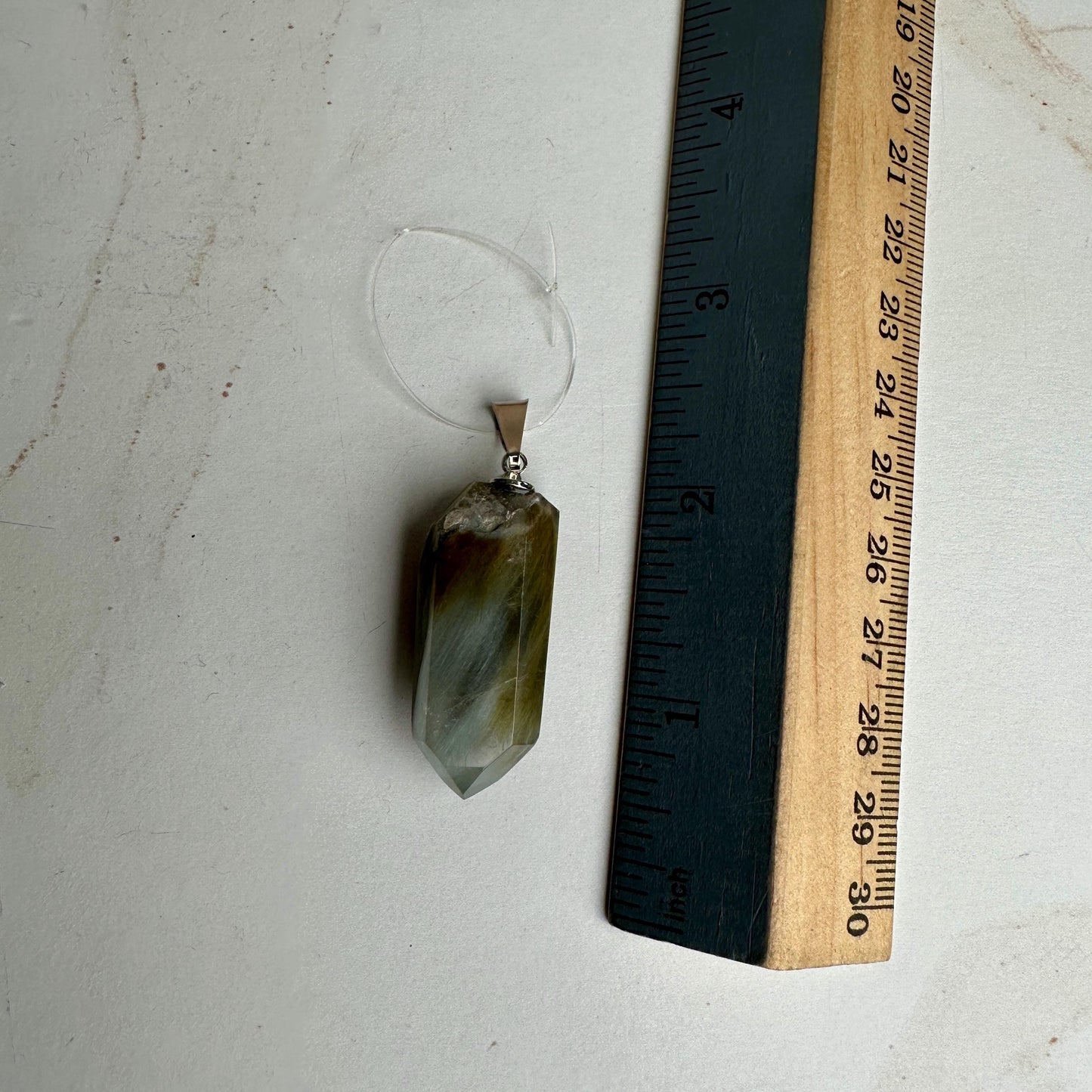 Blue Tara Quartz / Amphobile Pendant From Brazil