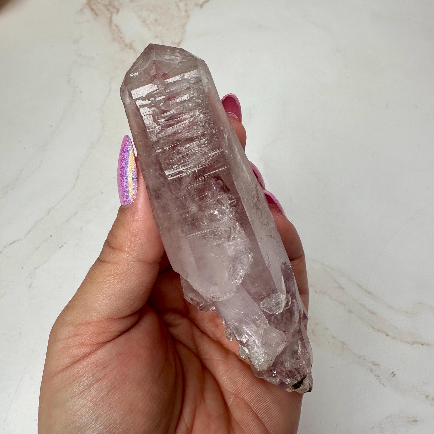 Vera Cruz Amethyst Quartz Raw Double Terminated Point From Mexico