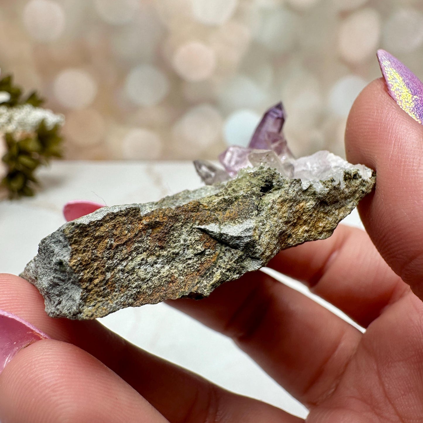 Vera Cruz Amethyst Quartz Raw Points Cluster From Mexico