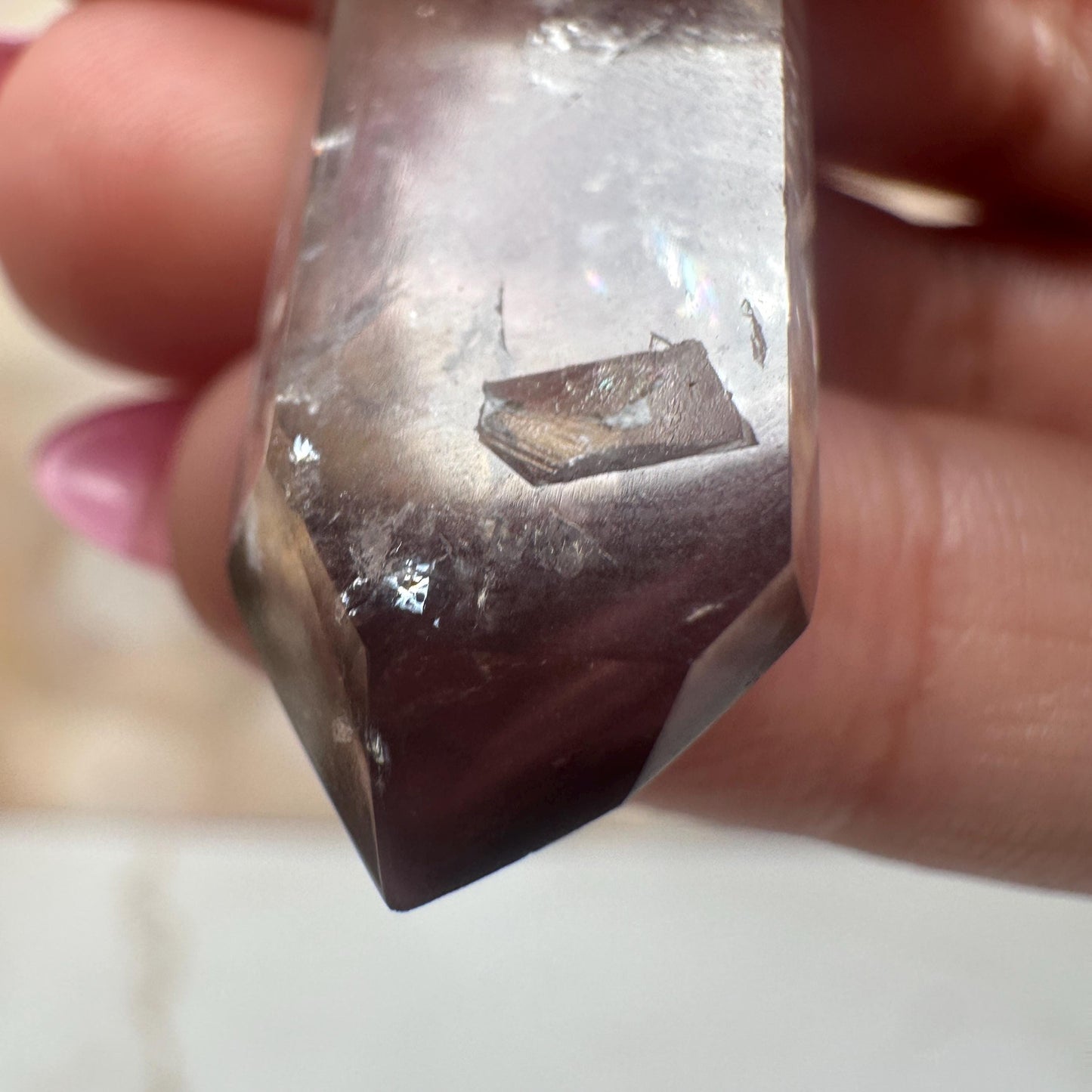 Pink Lithium Quartz Pendant | High-Quality Brazilian Crystal Jewelry for Necklace