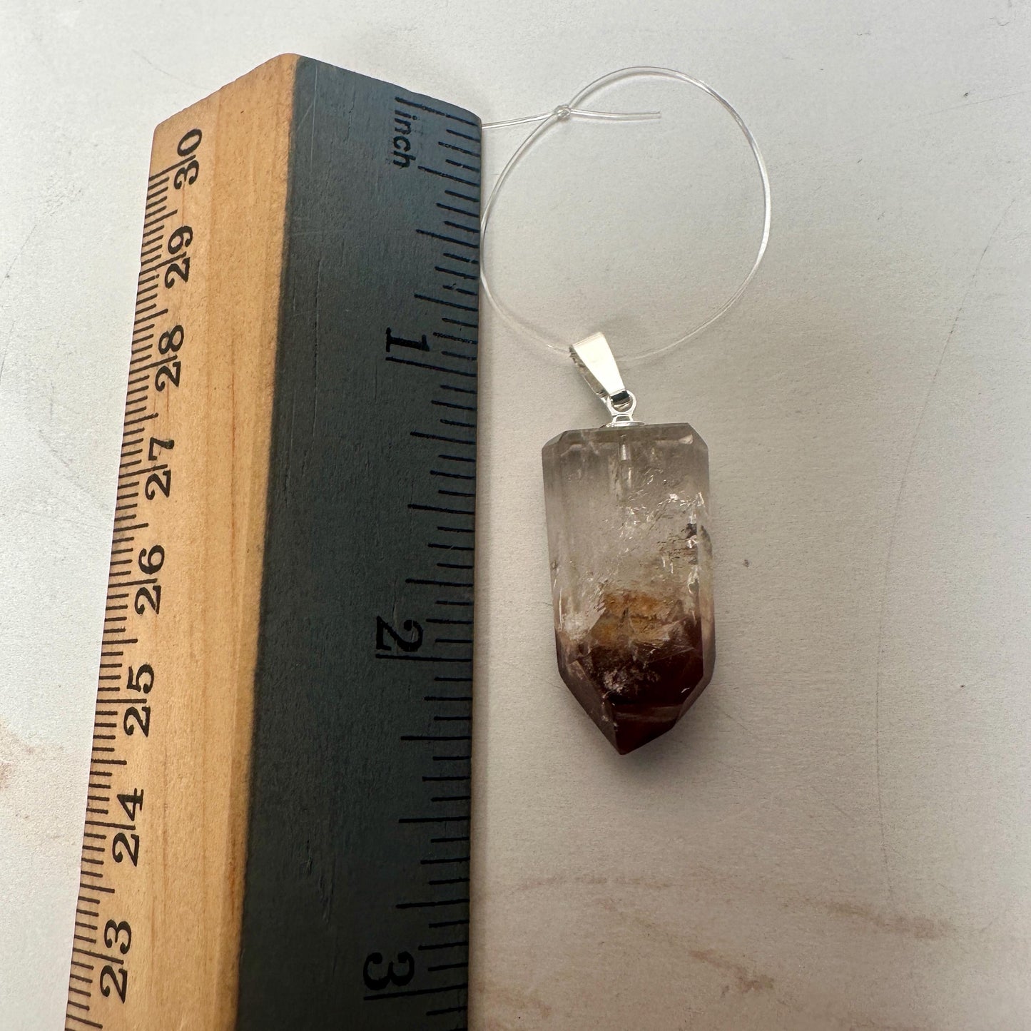 Pink Lithium Quartz Pendant | High-Quality Brazilian Crystal Jewelry for Necklace