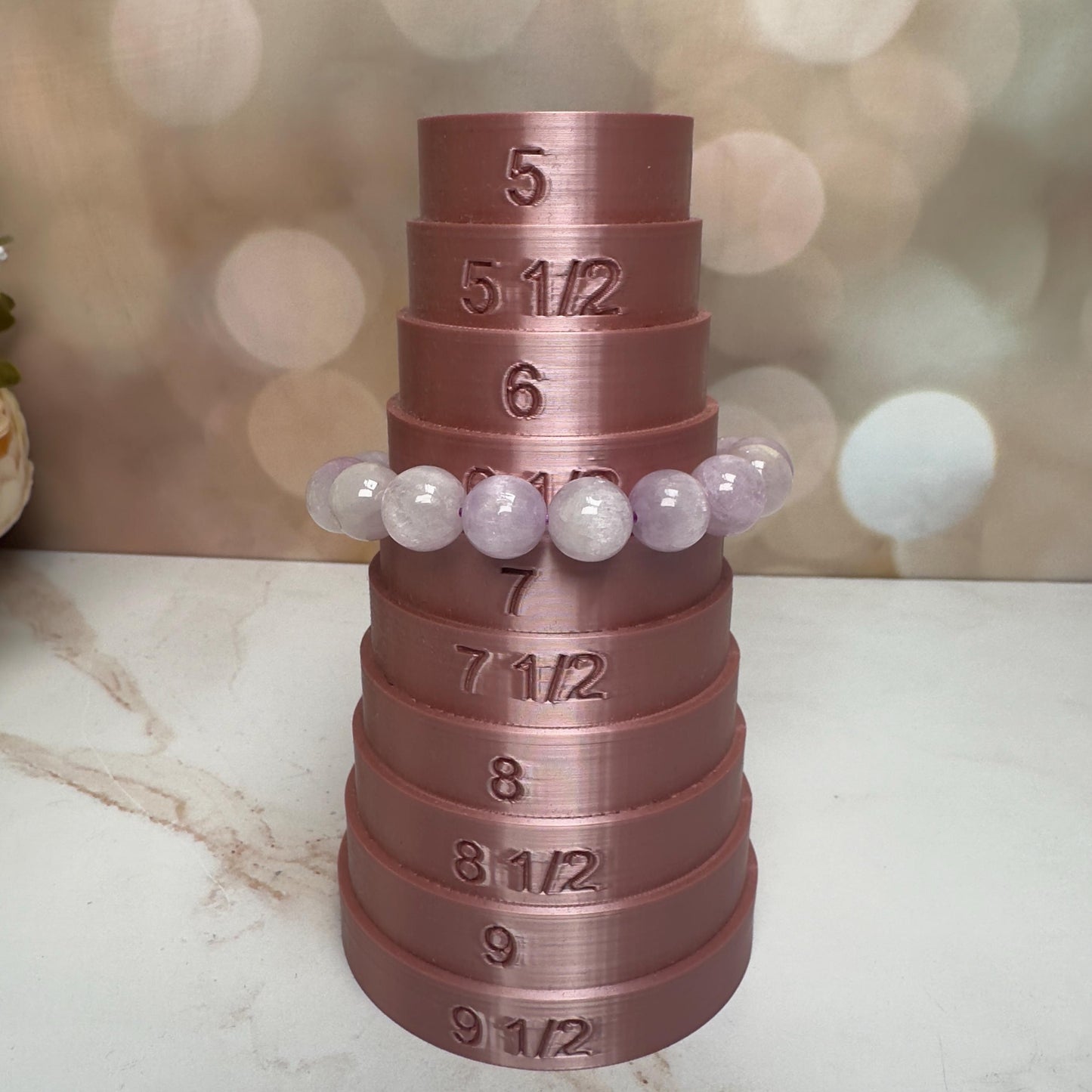 Kunzite Bracelet With Cat-Eye Flash From Brazil In 11.3mm