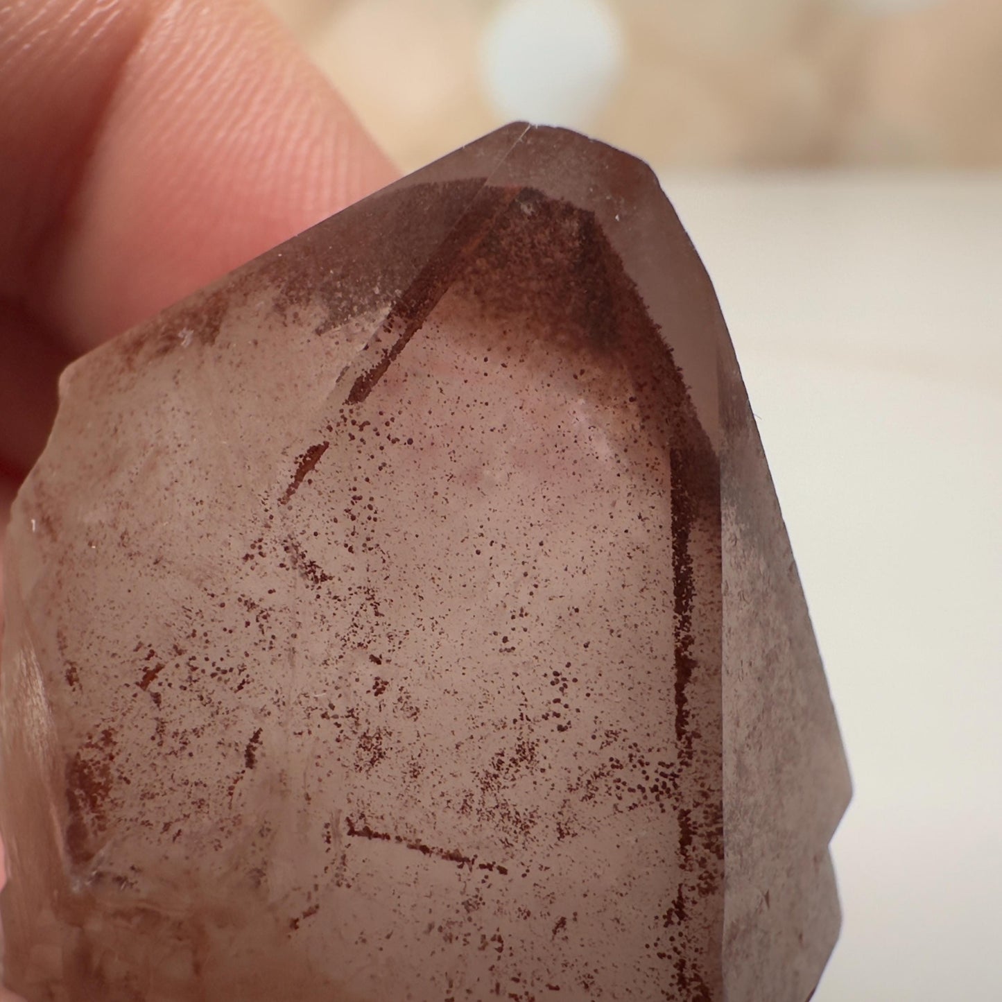 Raw Pink Lithium Quartz Tower Semi-Polished Point From Brazil