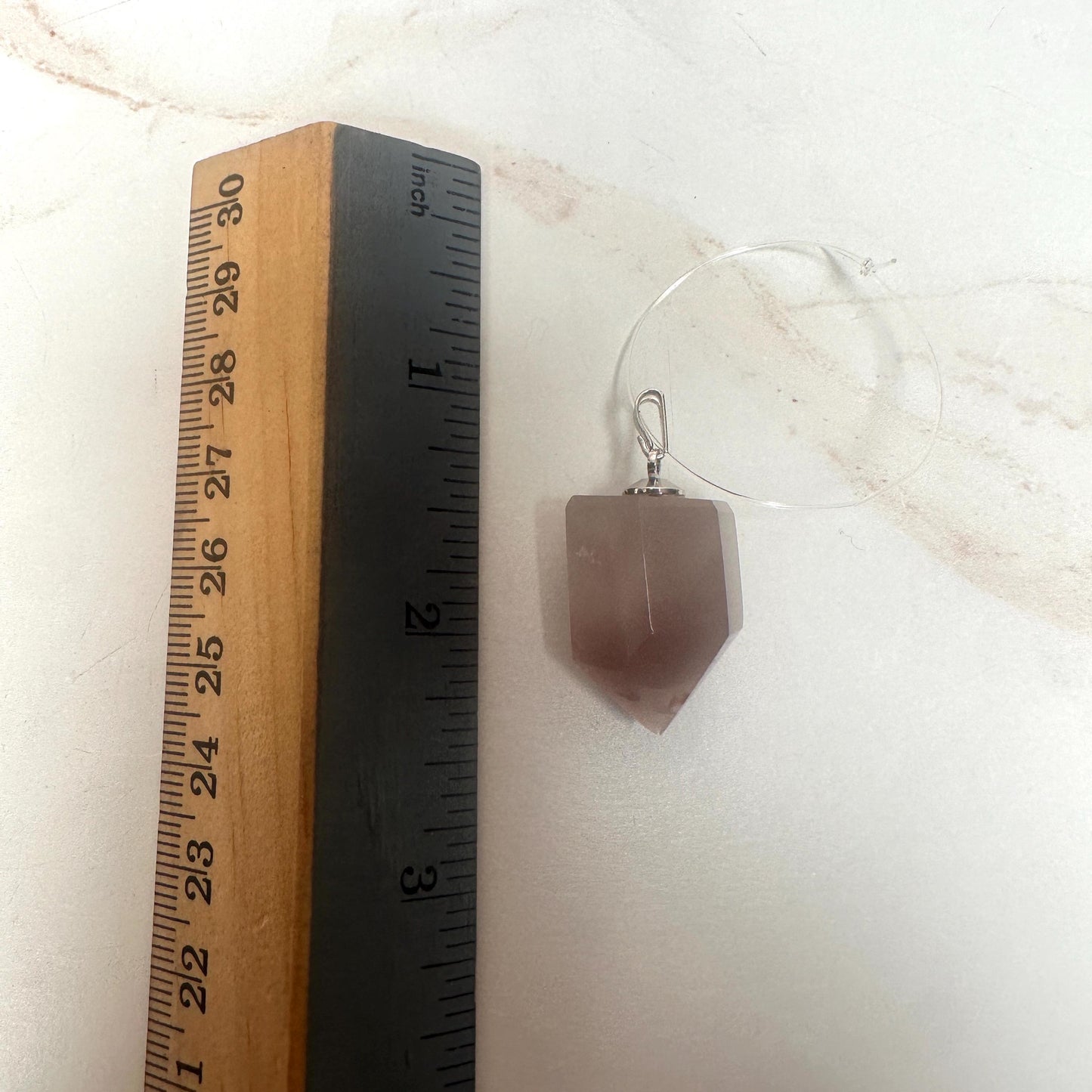 Pink Lithium Quartz Pendant | High-Quality Brazilian Crystal Jewelry for Necklace