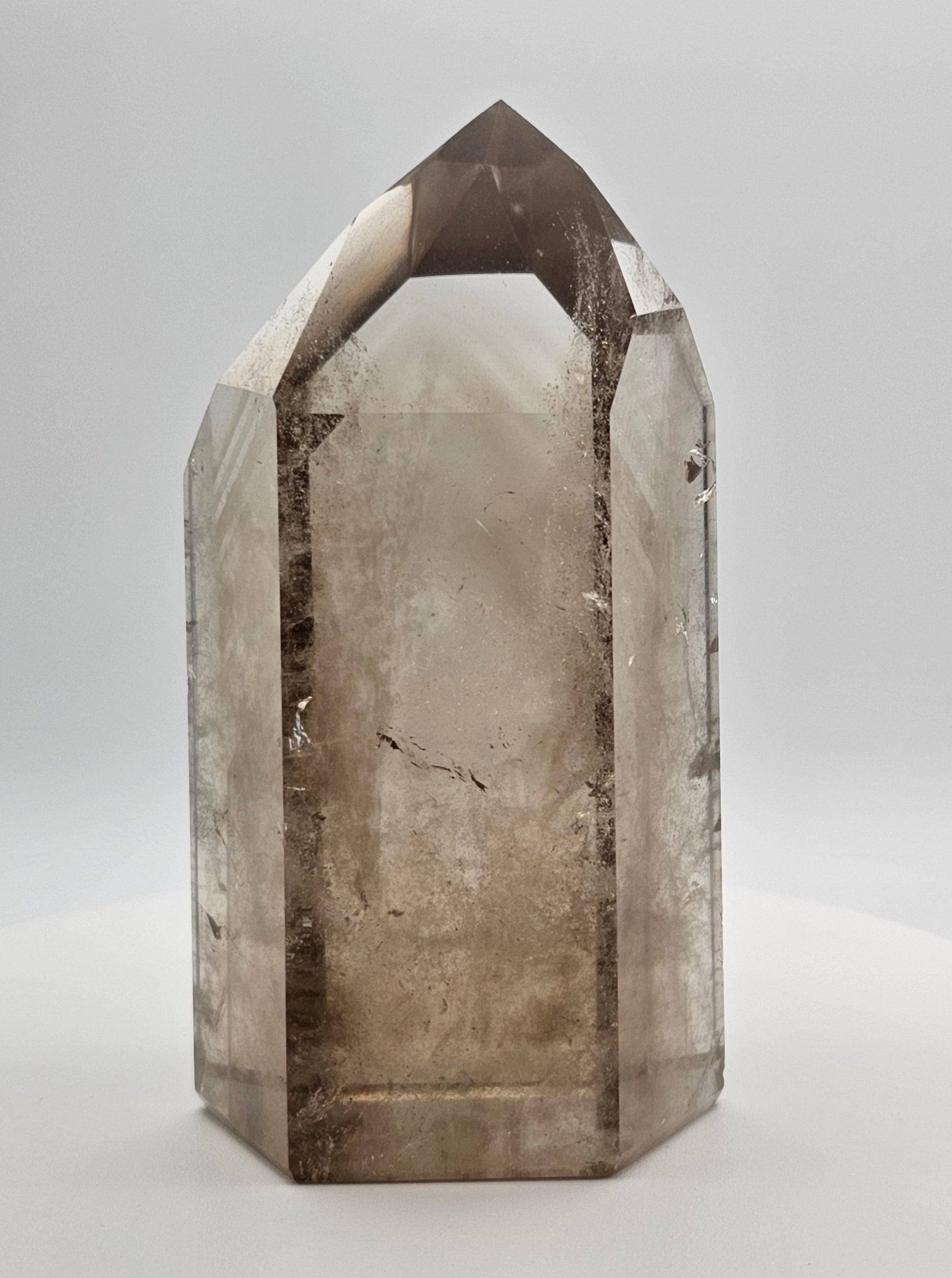 Genuine AAA Phantom Smoky Citrine Tower - From Brazil