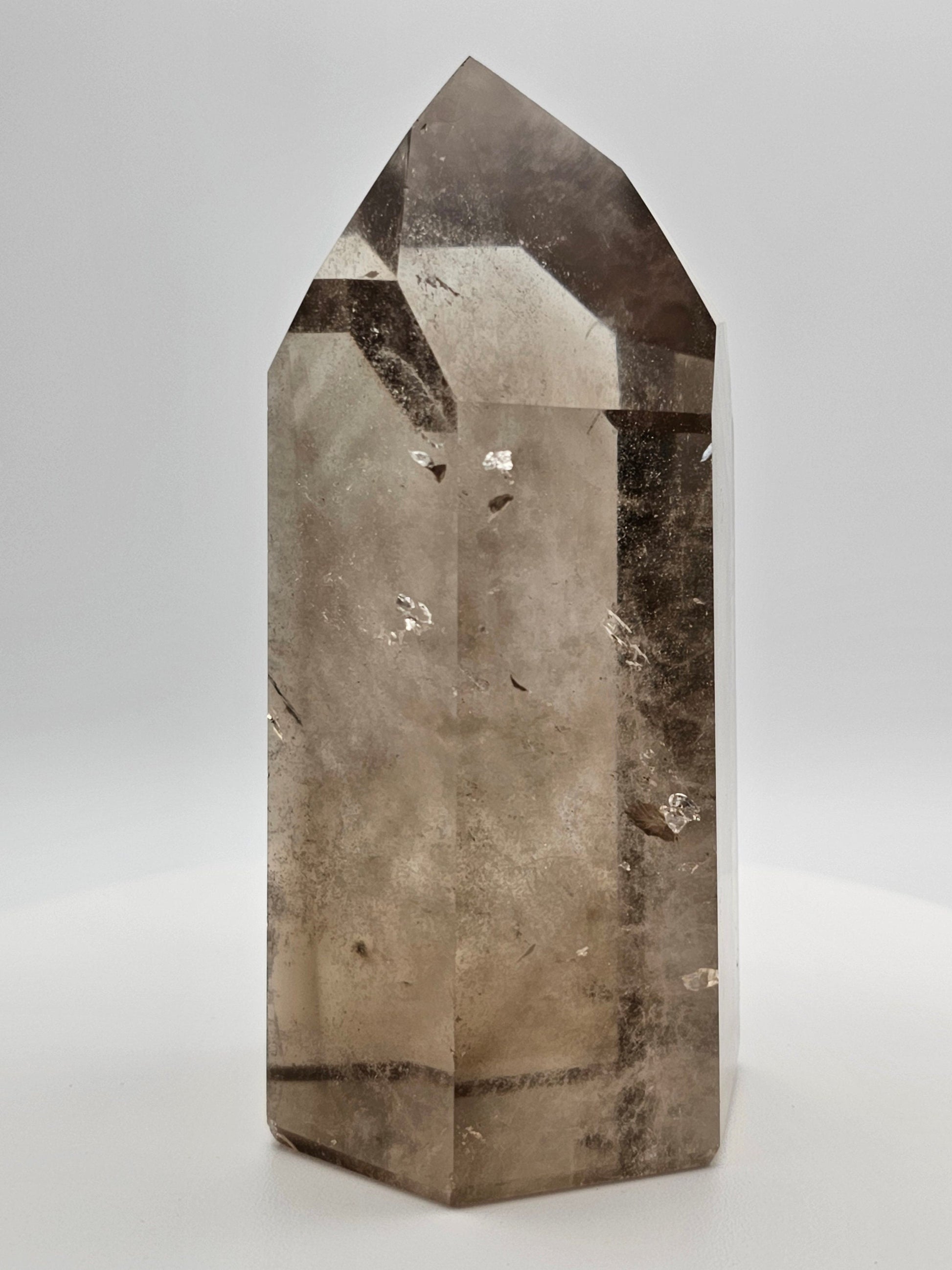 Genuine AAA Phantom Smoky Citrine Tower - From Brazil