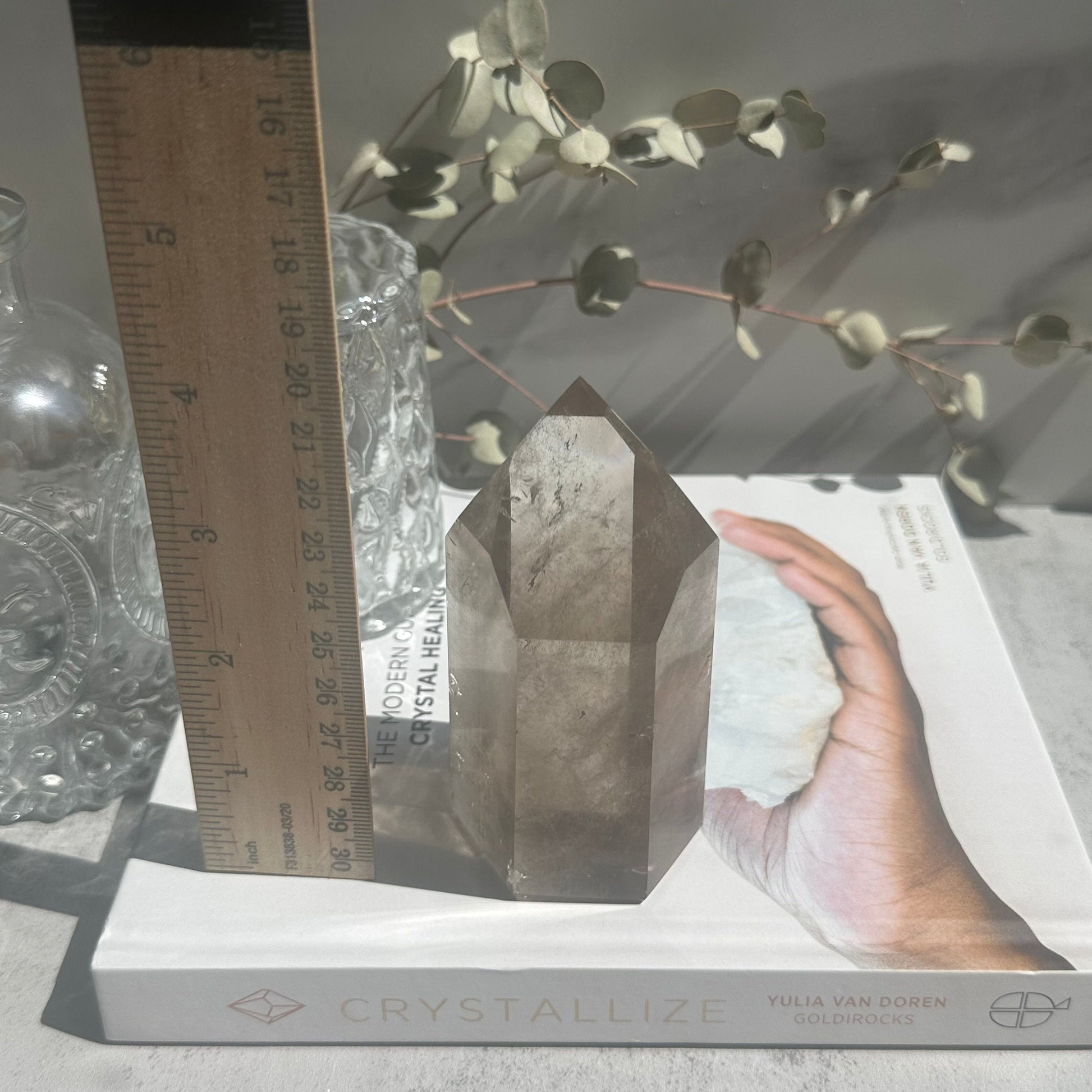 Genuine AAA Phantom Smoky Citrine Tower - From Brazil