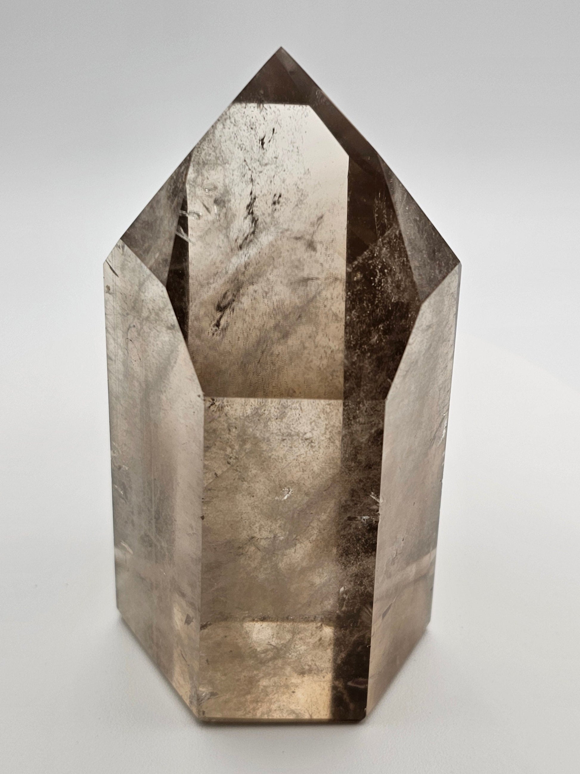 Genuine AAA Phantom Smoky Citrine Tower - From Brazil