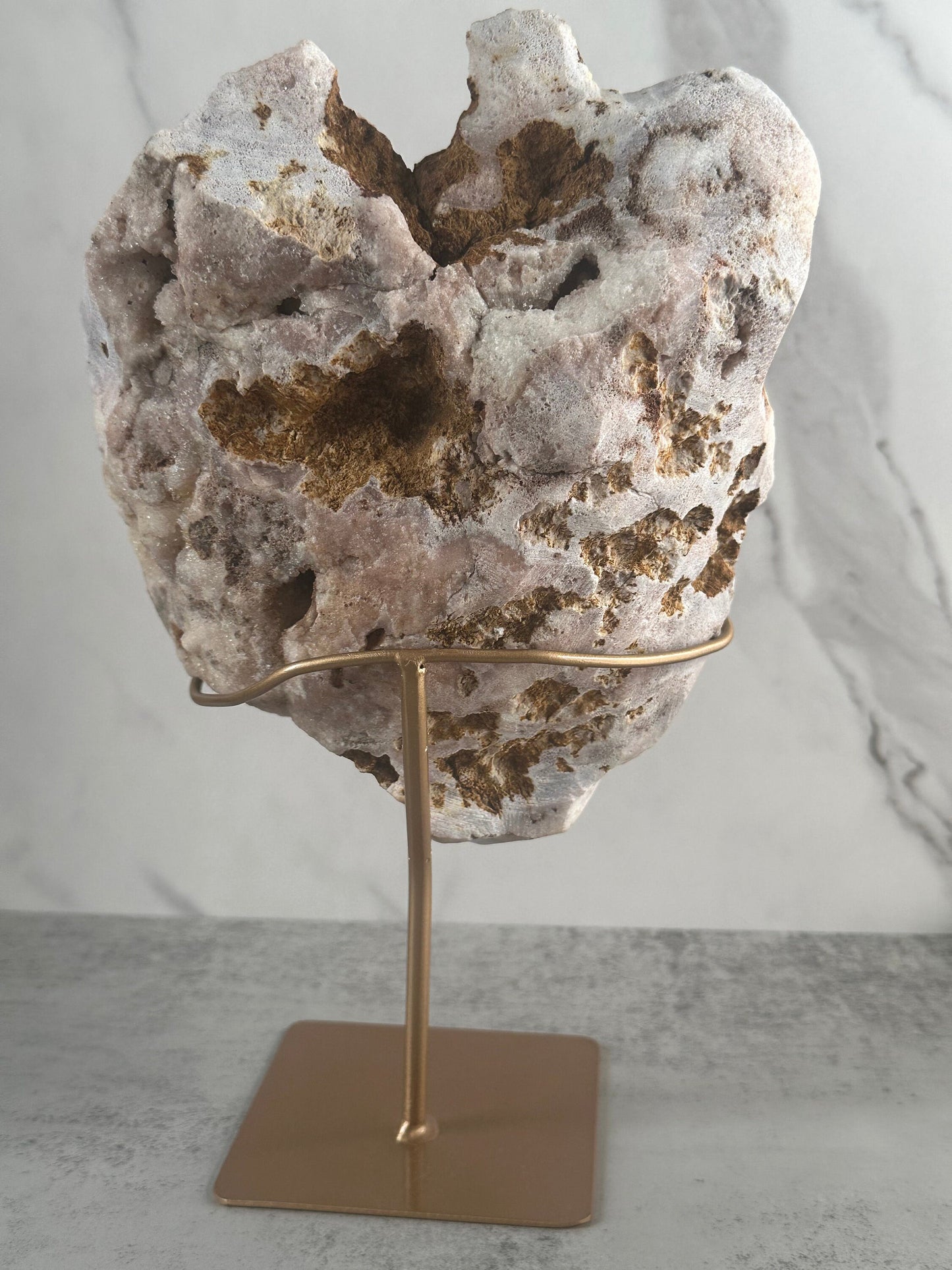 Stunning Pink Amethyst Slab - Custom Stand