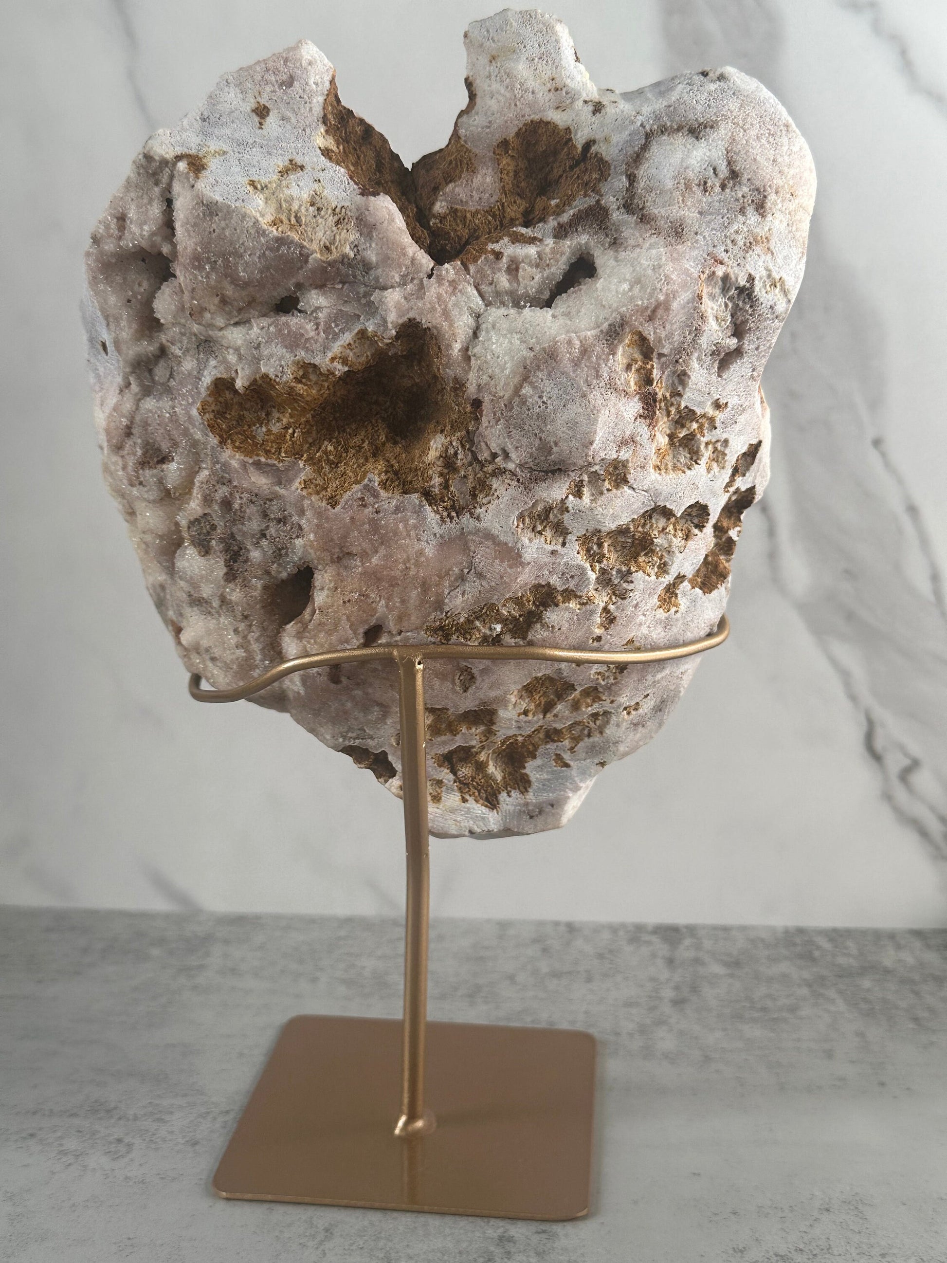 Stunning Pink Amethyst Slab - Custom Stand