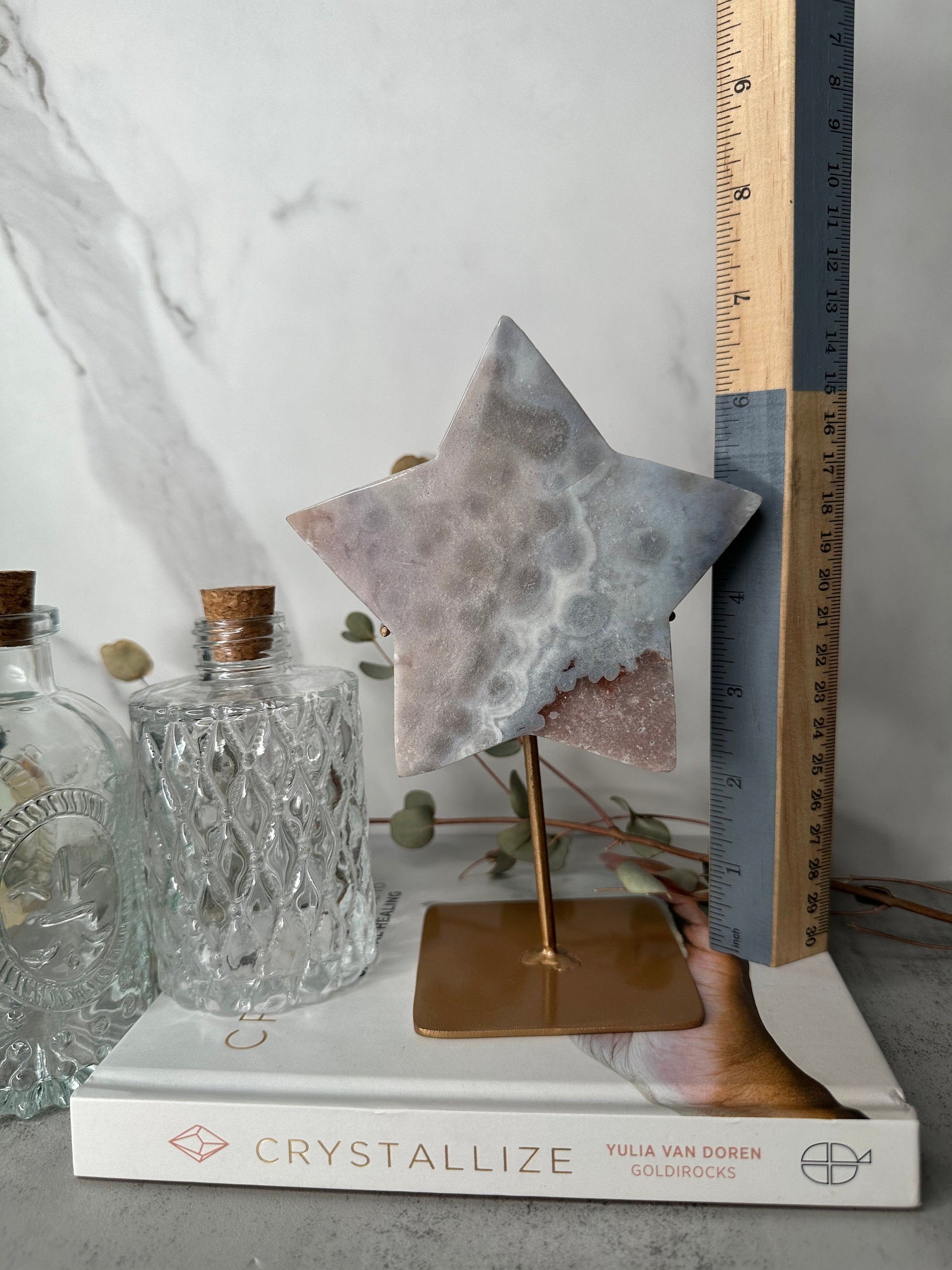 Lovely | Pink Amethyst Star | Statement Piece | Custom Stand | High-Quality | Genuine | From Brazil