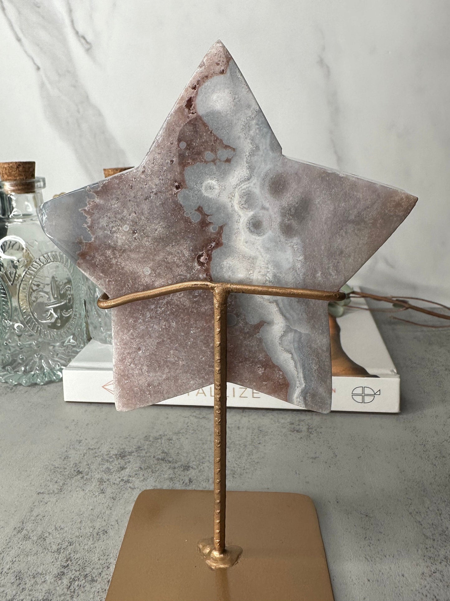 Lovely | Pink Amethyst Star | Statement Piece | Custom Stand | High-Quality | Genuine | From Brazil