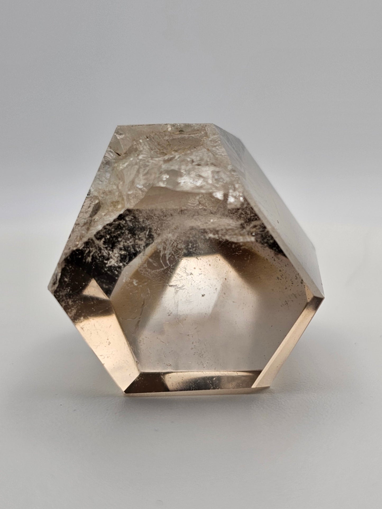 Rare Citrine Quartz Mini Tower/Point With Penetrating Crystals From Brazil