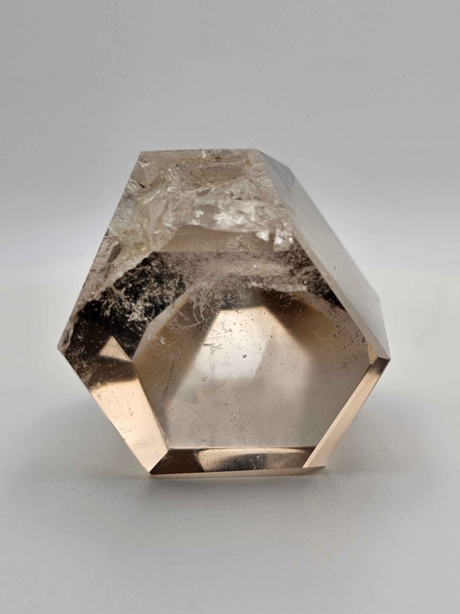 Rare Citrine Quartz Mini Tower/Point With Penetrating Crystals From Brazil