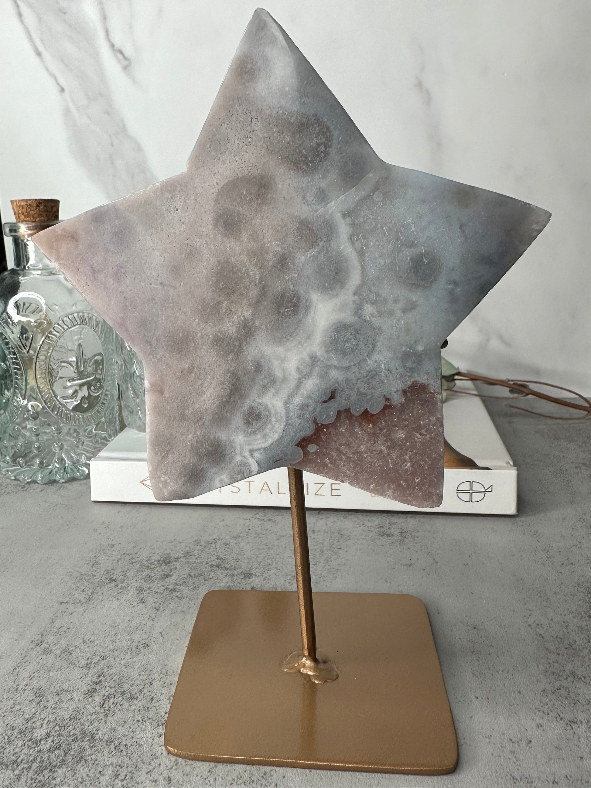 Lovely | Pink Amethyst Star | Statement Piece | Custom Stand | High-Quality | Genuine | From Brazil