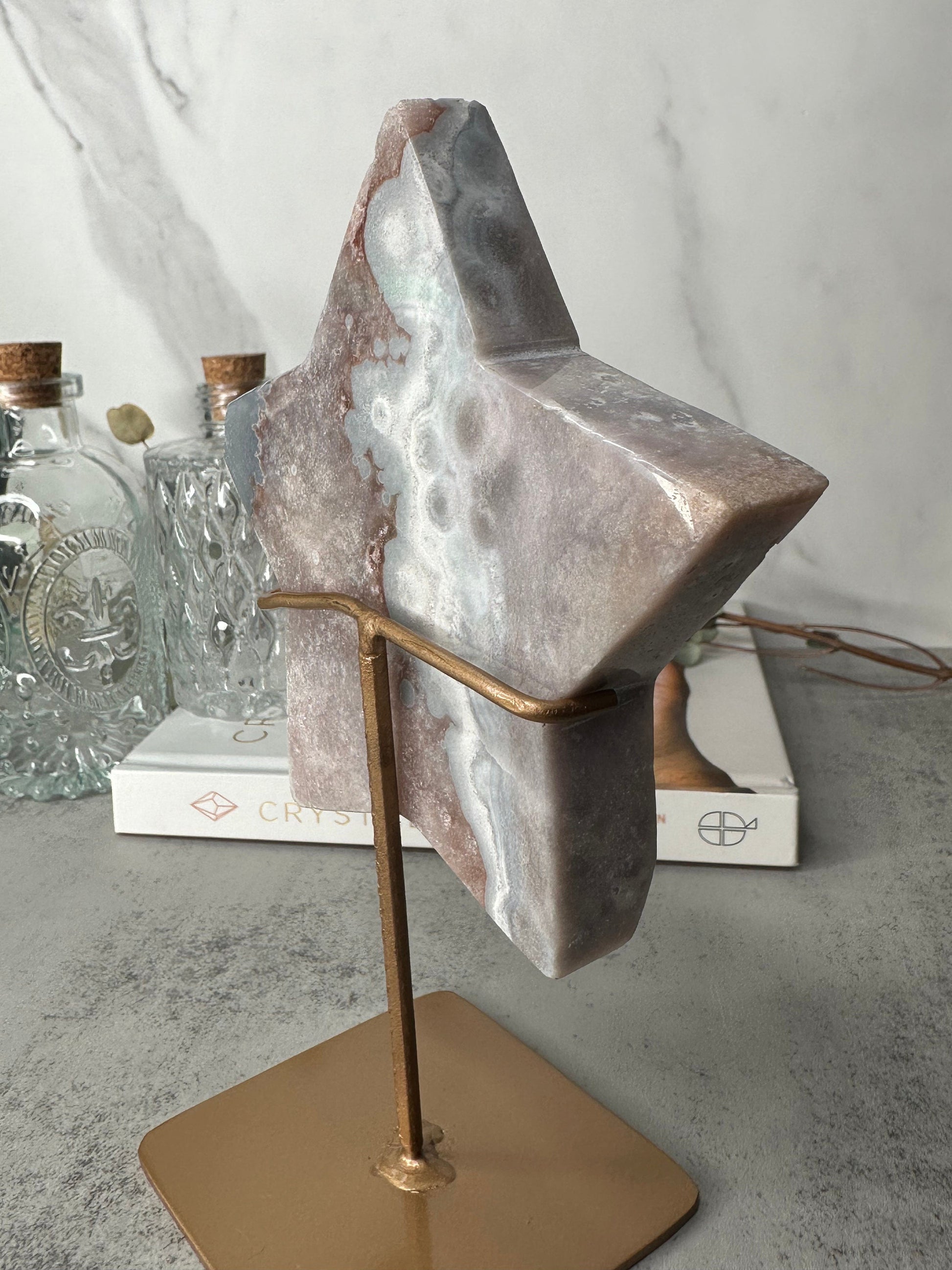 Lovely | Pink Amethyst Star | Statement Piece | Custom Stand | High-Quality | Genuine | From Brazil