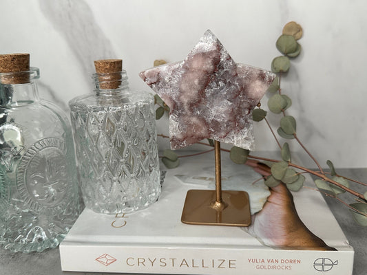 Spectacular | Pink Amethyst Star | Statement Piece | Custom Stand | High-Quality | Genuine | From Brazil