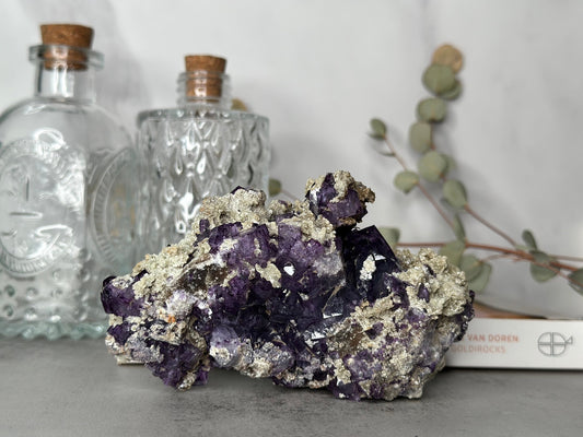 Magnificent | Large | Yaogangxian Fluorite Specimen | Purple Fluorite | Statement Piece | Rainbows