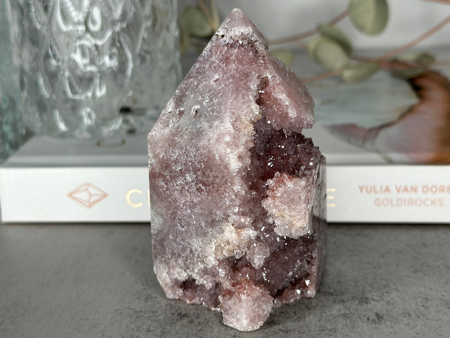 Pink Amethyst Point/Tower From Brazil