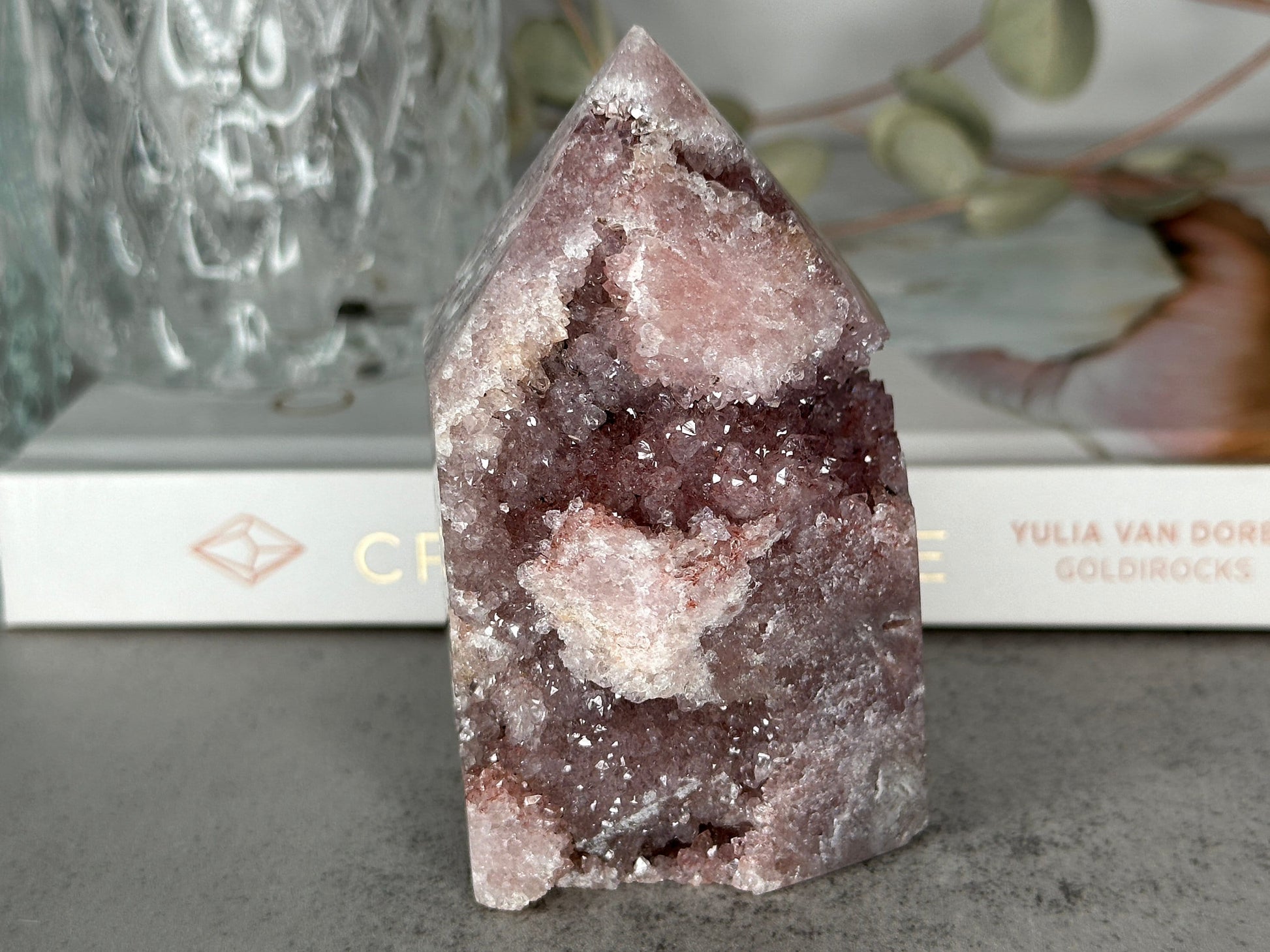 Pink Amethyst Point/Tower From Brazil