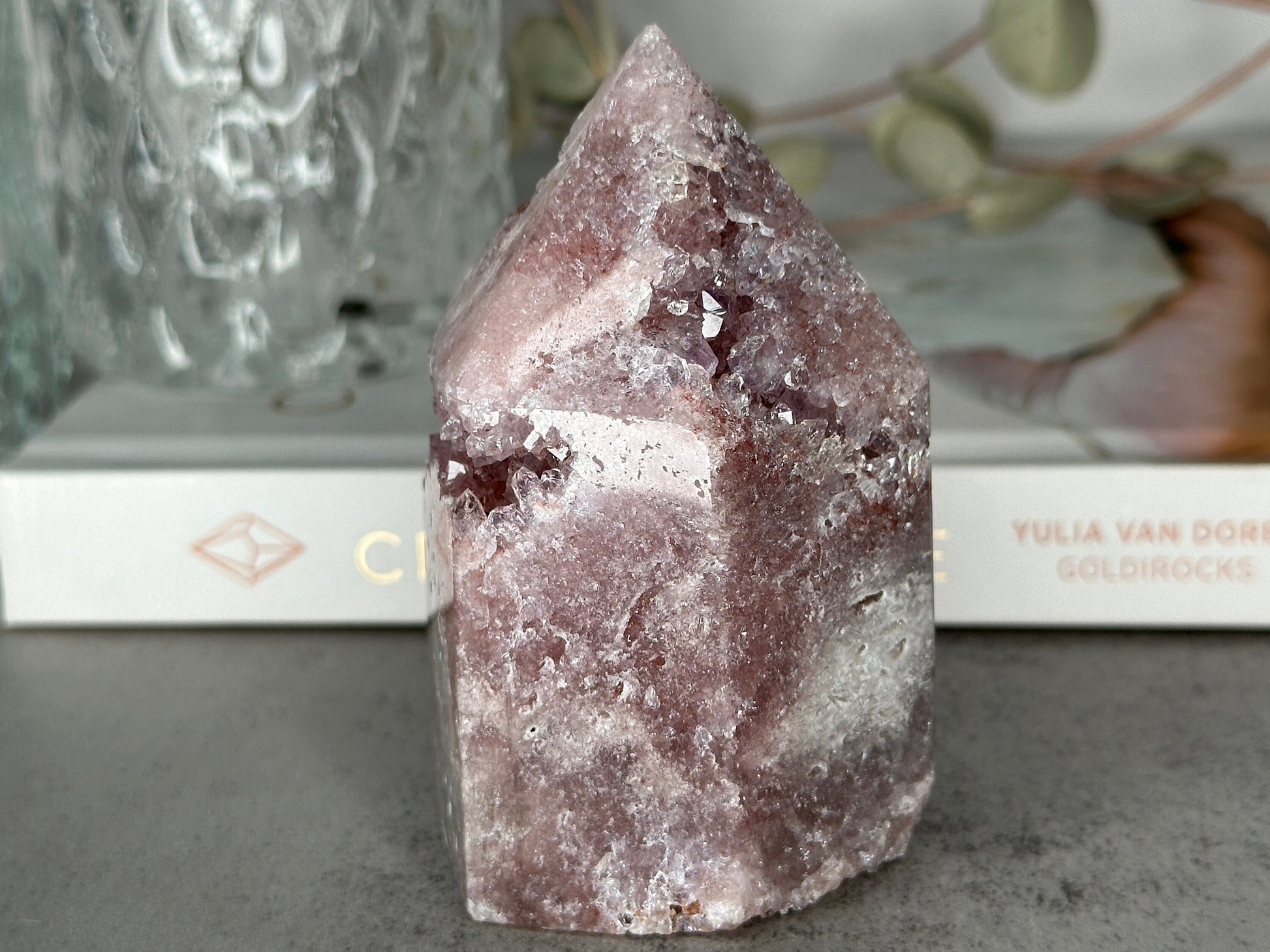 Pink Amethyst Point/Tower From Brazil