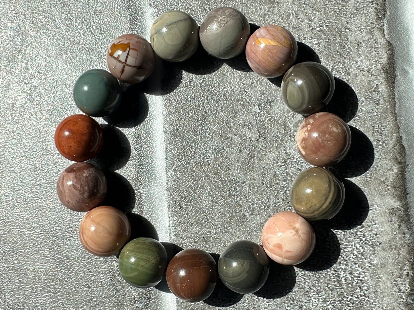 Gorgeous Alashan Agate Bracelet High-Quality Genuine Crystal Jewelry Beads In 14mm
