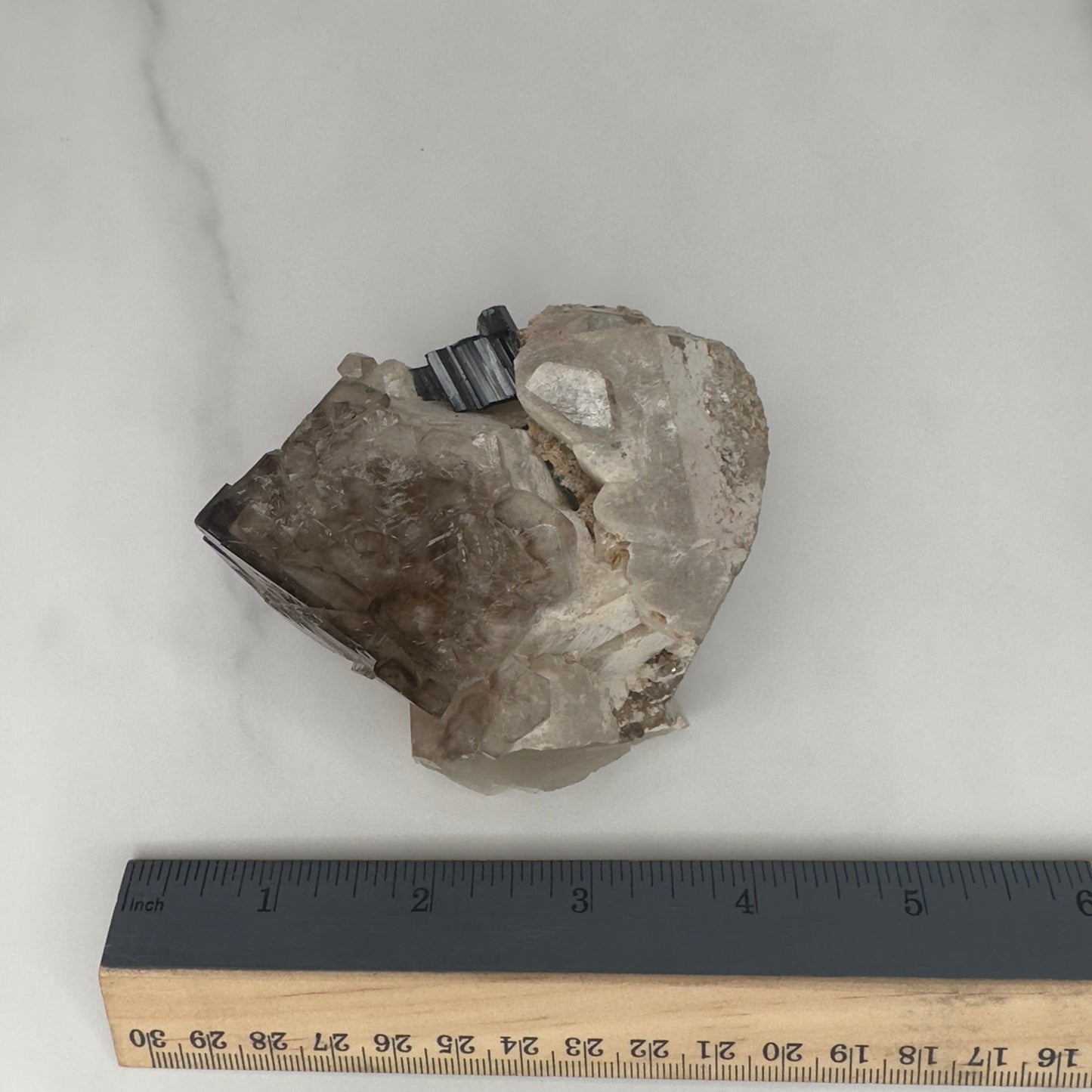 Spectacular Elestial Quartz With Tourmaline From Brazil | Tucson Gem Show Exclusive