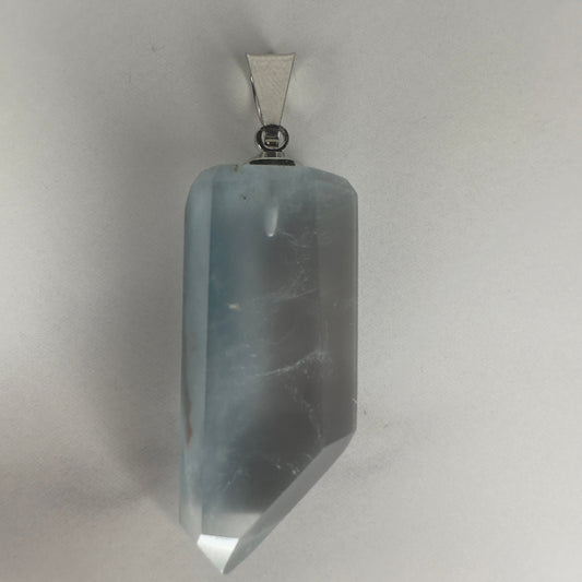 Spectacular Blue Tara Crystal Pendant Genuine Blue Amphibole Jewelry For Necklace From Brazil | Tucson Gem Show Exclusive