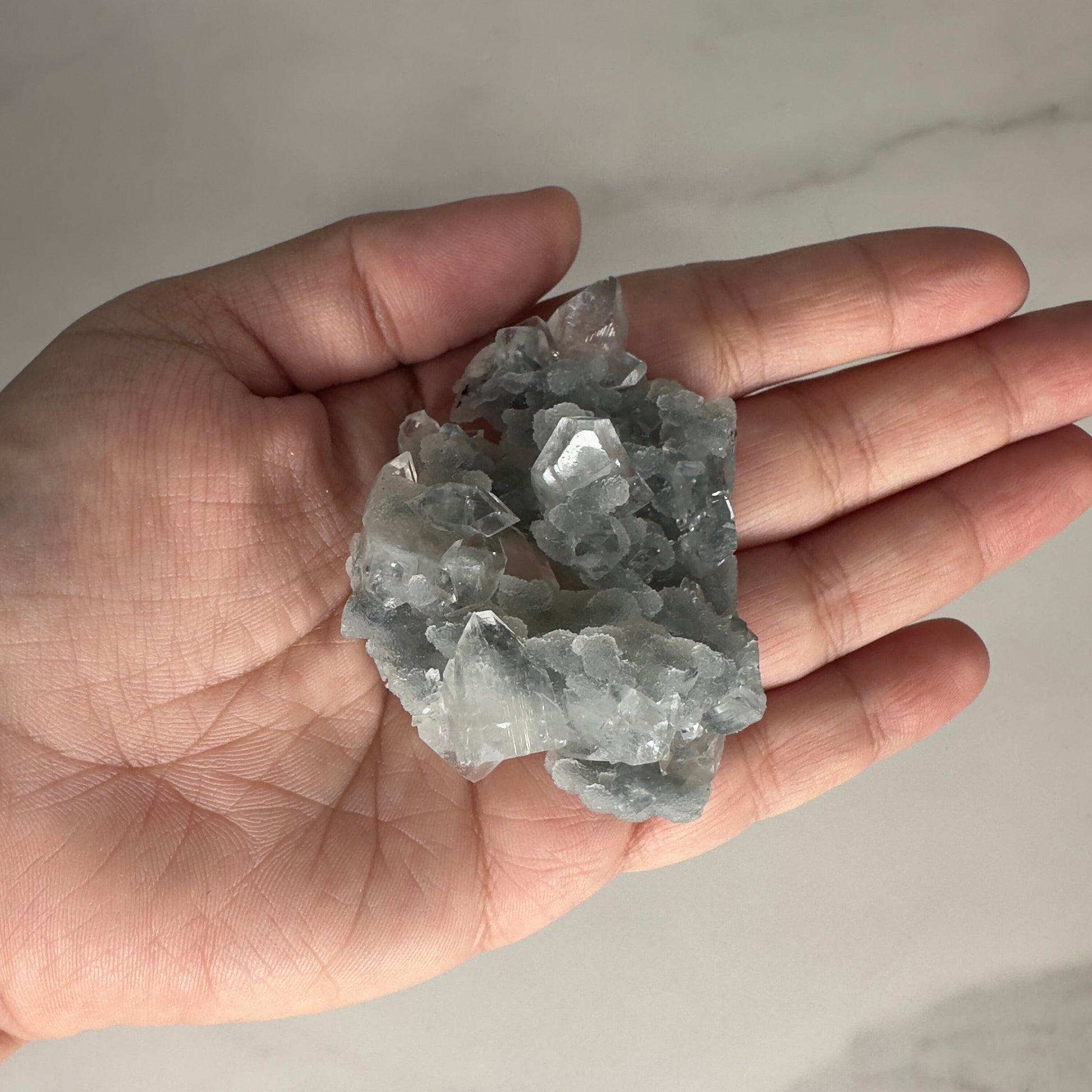 Beautiful Grey/Blue Apophyllite Chalcedony Specimen From India | Tucson Gem Show Exclusive