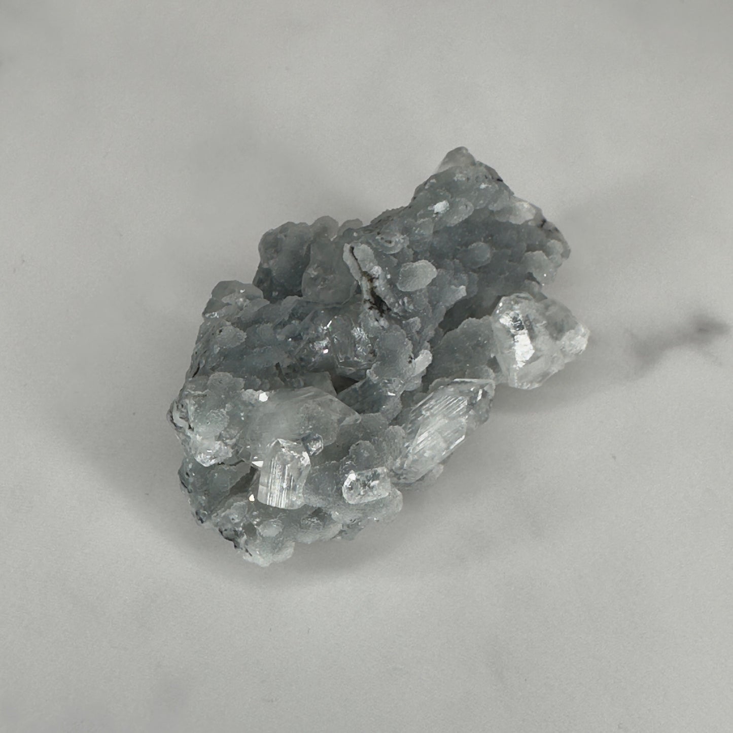 Beautiful Grey/Blue Apophyllite Chalcedony Specimen From India | Tucson Gem Show Exclusive
