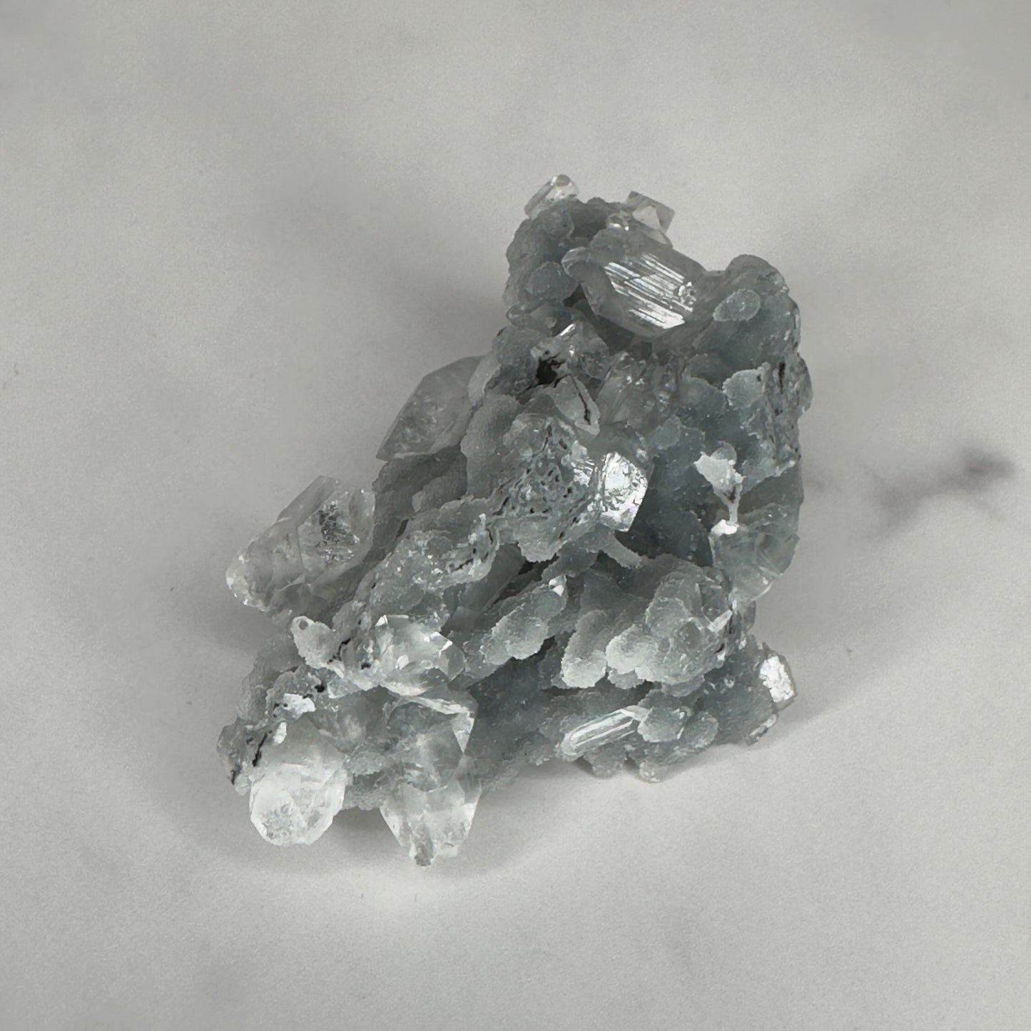 Beautiful Grey/Blue Apophyllite Chalcedony Specimen From India | Tucson Gem Show Exclusive