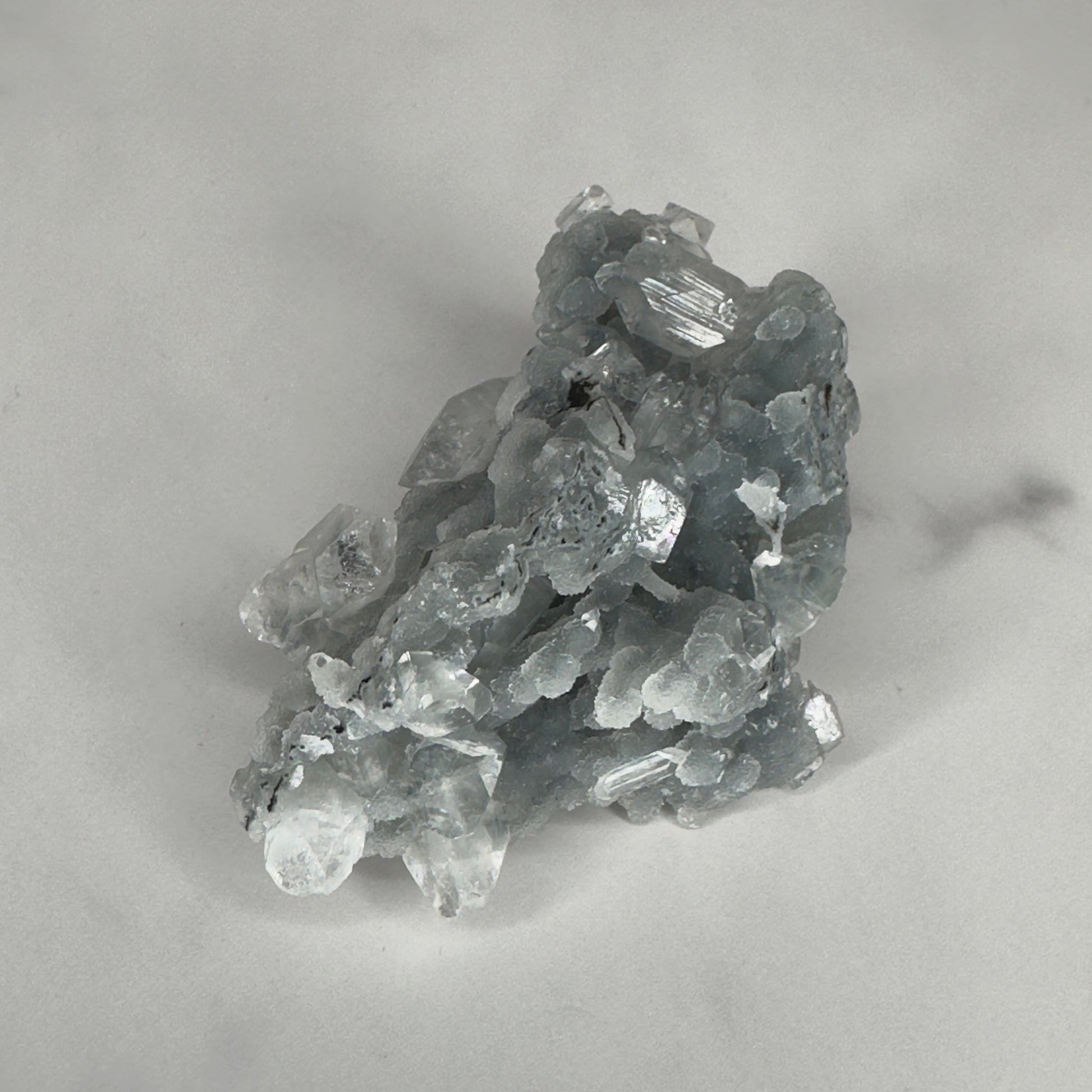 Beautiful Grey/Blue Apophyllite Chalcedony Specimen From India | Tucson Gem Show Exclusive