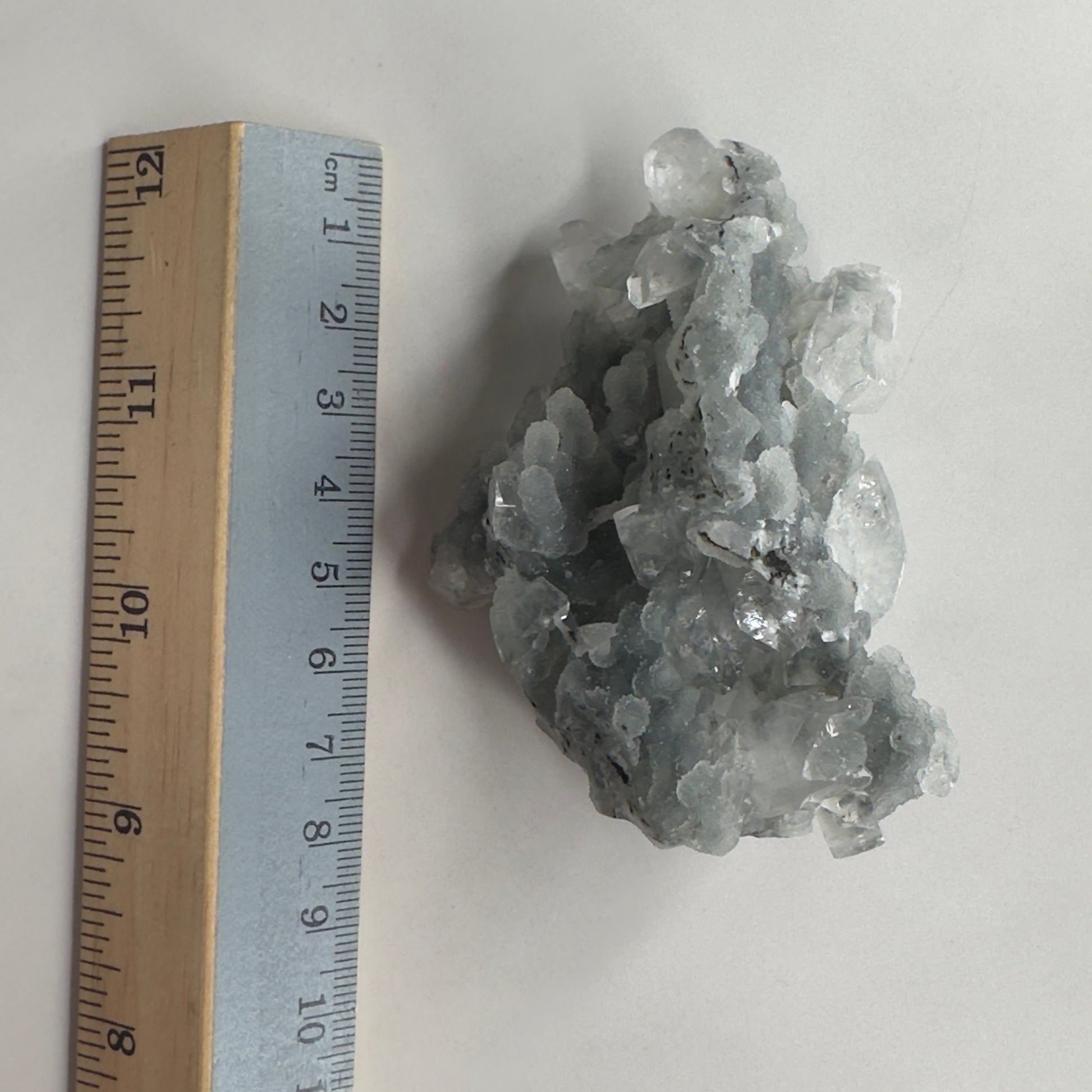 Beautiful Grey/Blue Apophyllite Chalcedony Specimen From India | Tucson Gem Show Exclusive