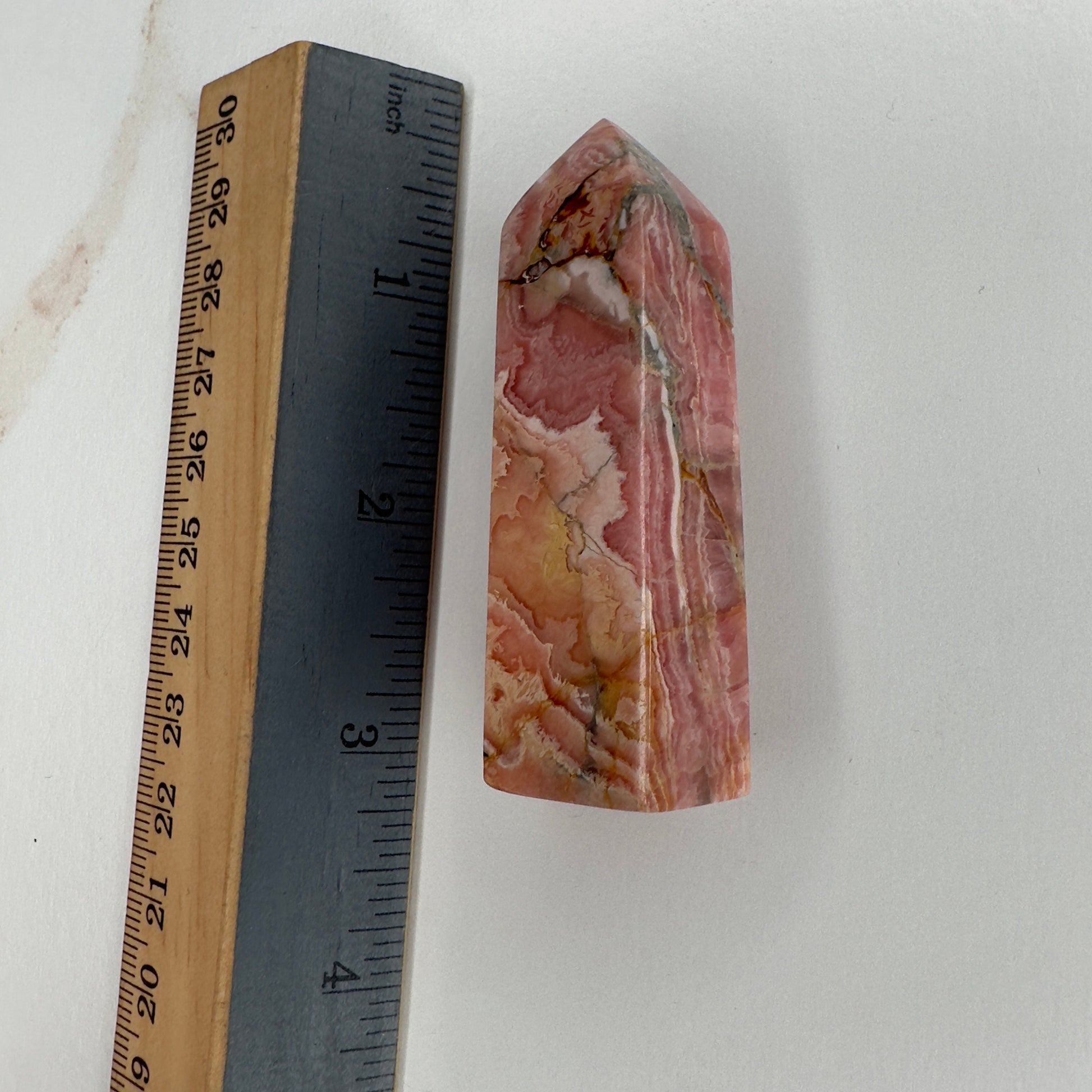 Enchanting Rhodochrosite Tower Genuine Crystal Point From Argentina | Tucson Gem Show Exclusive