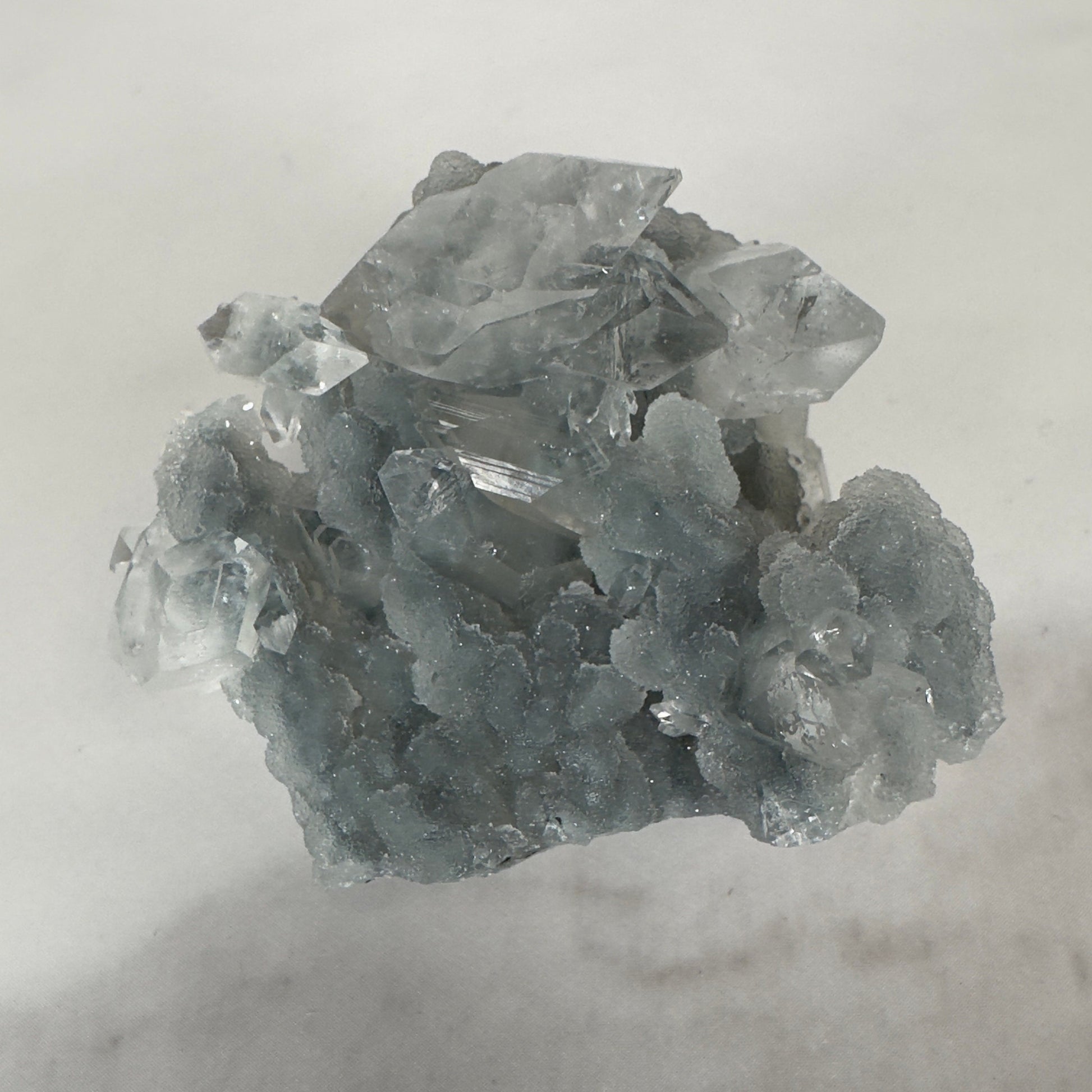 Beautiful Grey/Blue Apophyllite Chalcedony Specimen From India | Tucson Gem Show Exclusive