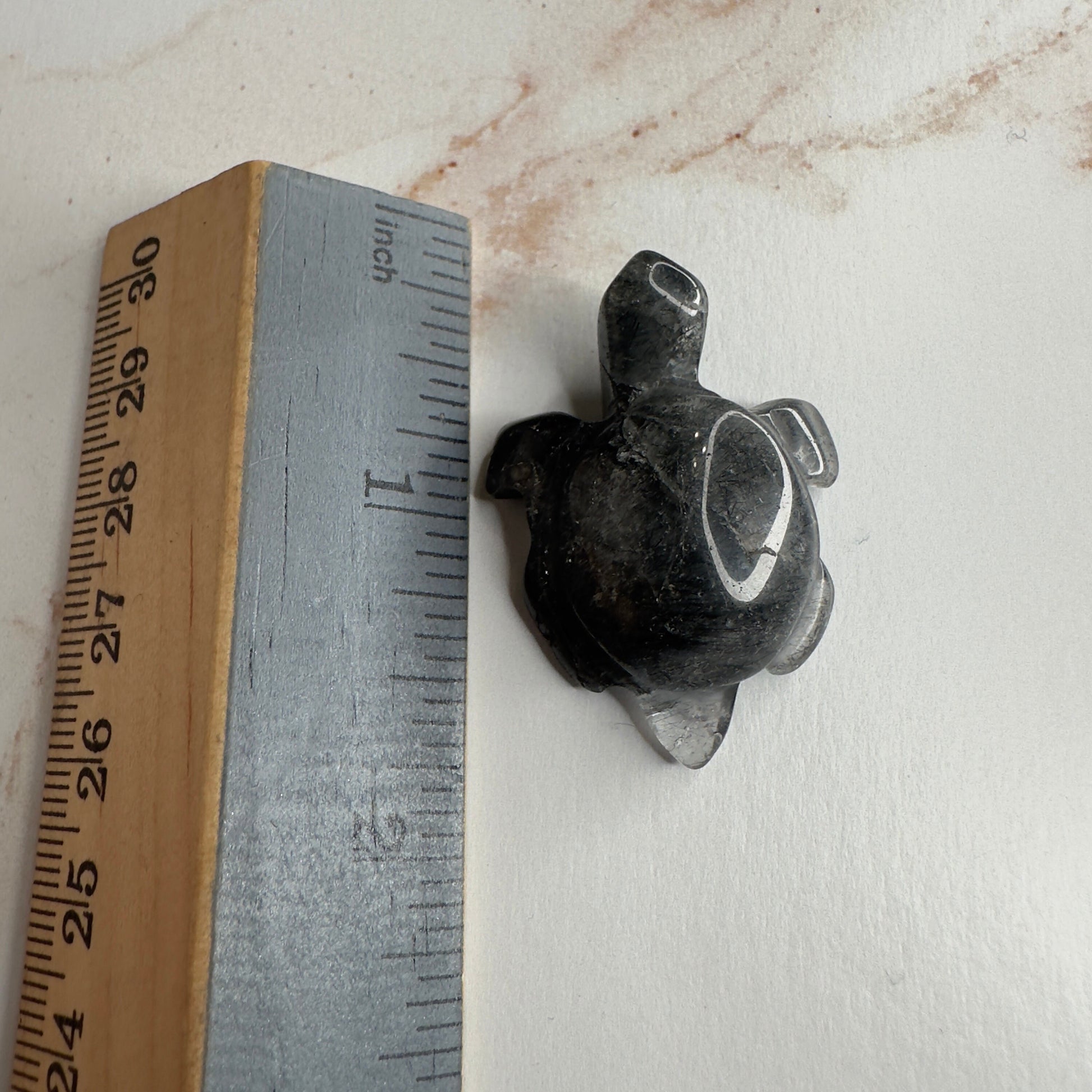Gorgeous Blue Tara Quartz Turtle Carving Amphibole Animal From Brazil | Tucson Gem Show Exclusive