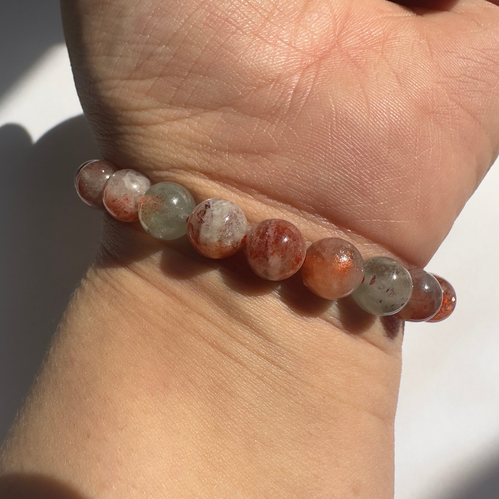 Arusha Sunstone Bracelet High-Quality Crystal Jewelry Beads in 8.0mm | Tucson Gem Show Exclusive