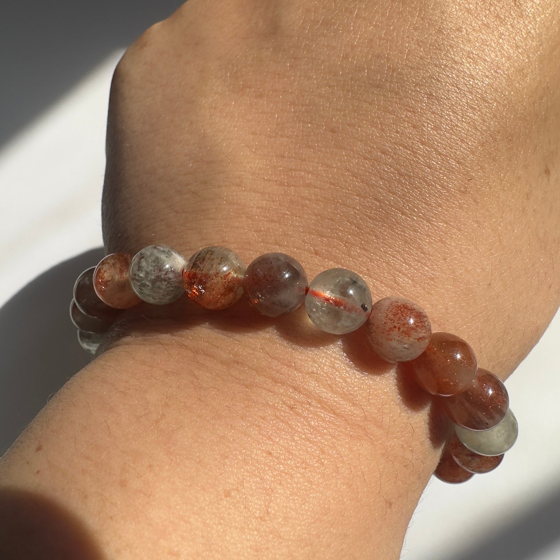 Arusha Sunstone Bracelet High-Quality Crystal Jewelry Beads in 8.0mm | Tucson Gem Show Exclusive