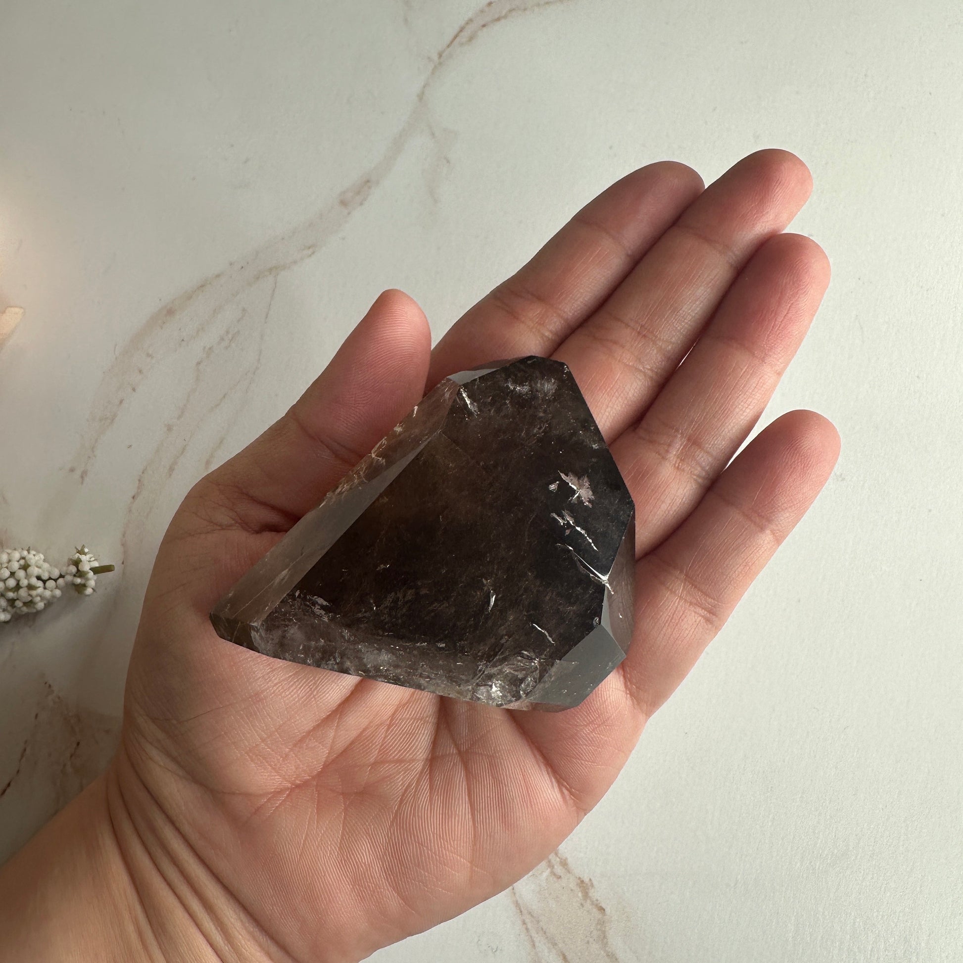 Beautiful Rutile Smoky Quartz Point/Tower From Brazil